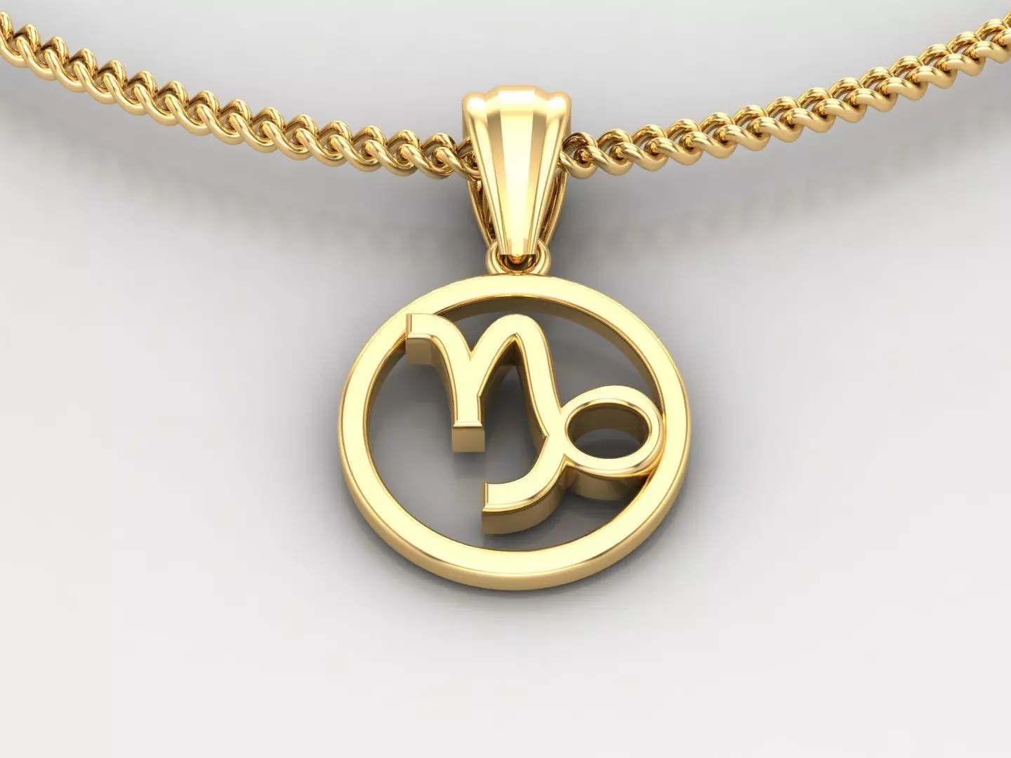 Capricom Pendant V2 3D print model_0