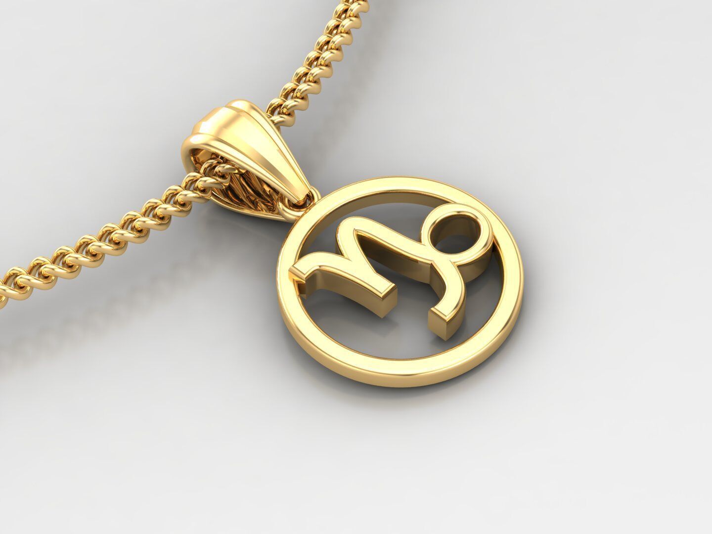 Capricom Pendant V2 3D print model_2