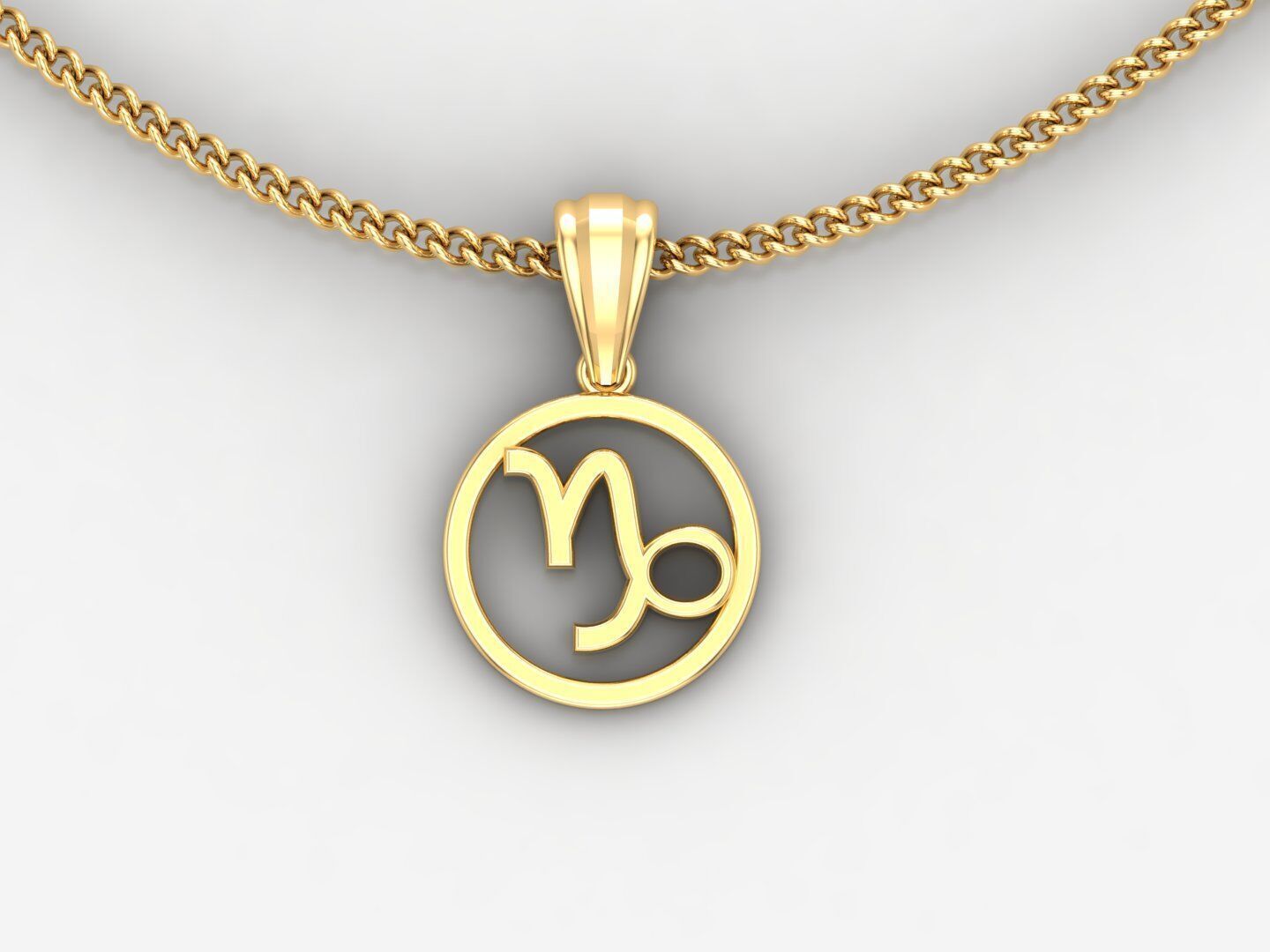 Capricom Pendant V2 3D print model_4