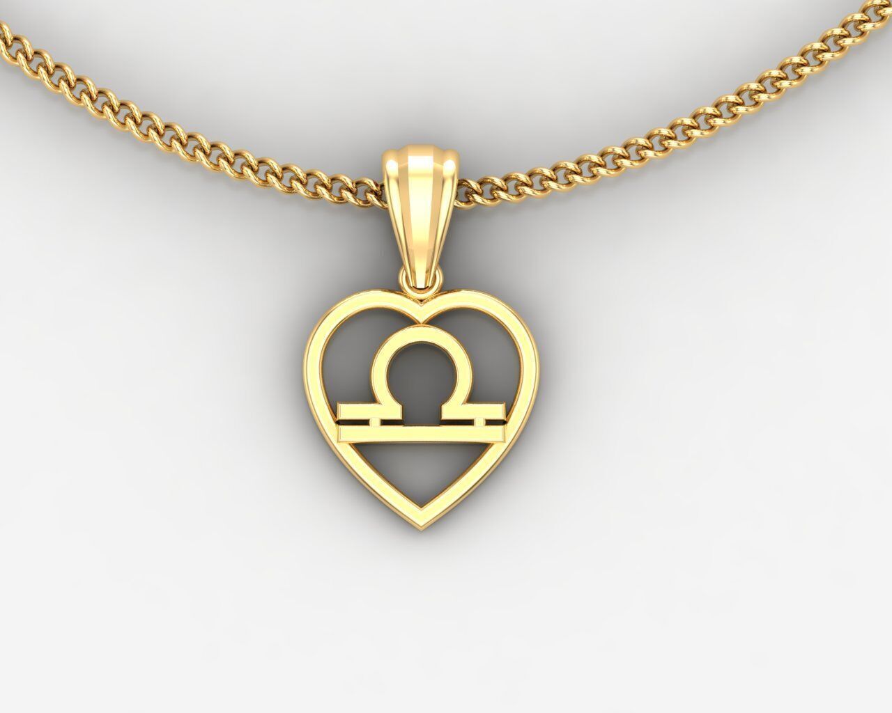 Libra Pendant V3 3D print model_1