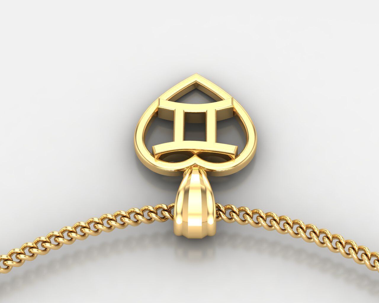 Gemini Pendant V3 3D print model_4