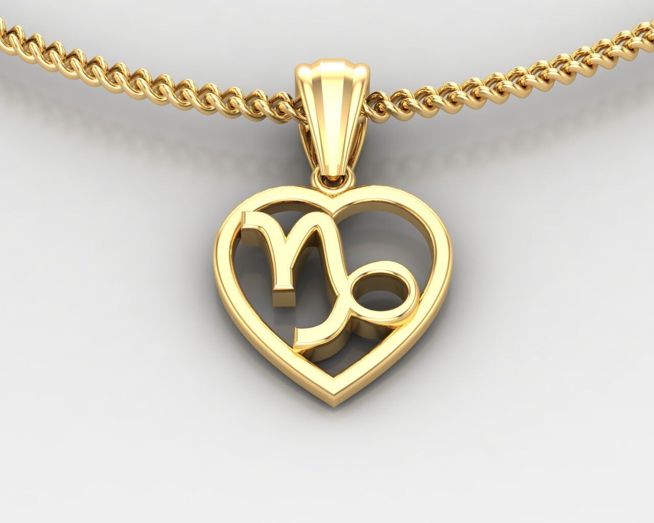 Capricom Pendant V3 3D print model_2