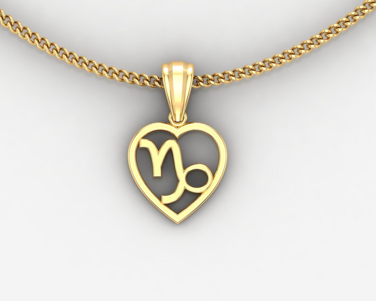 Capricom Pendant V3 3D print model_1