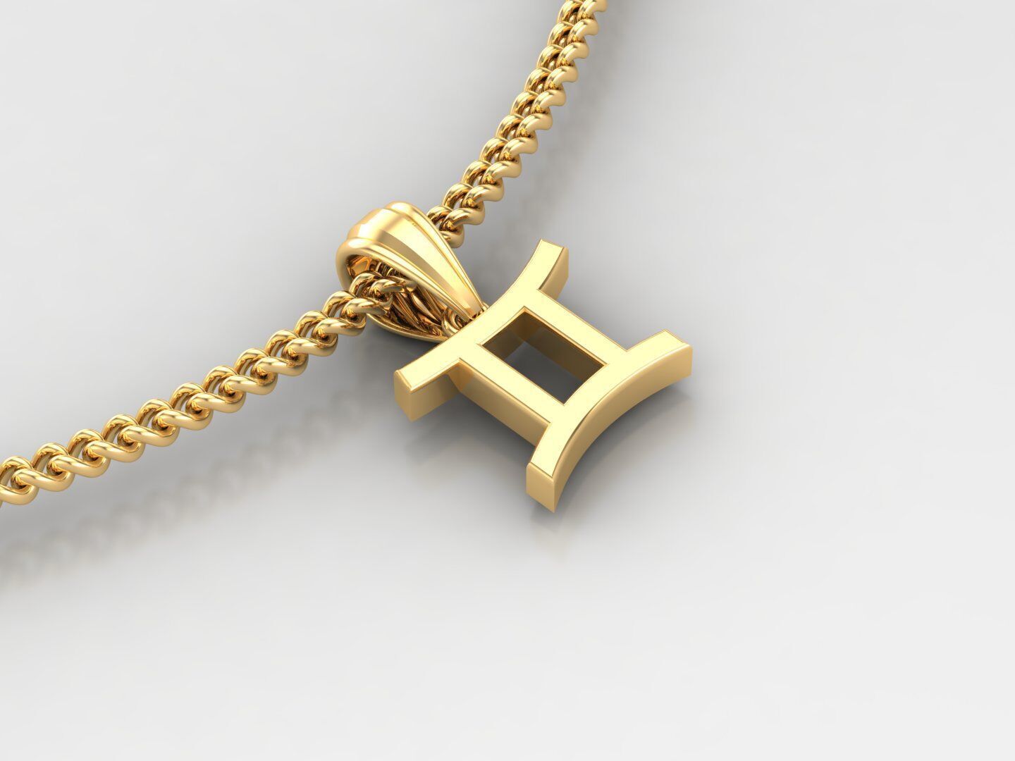 Gemini Pendant V4 3D print model_3