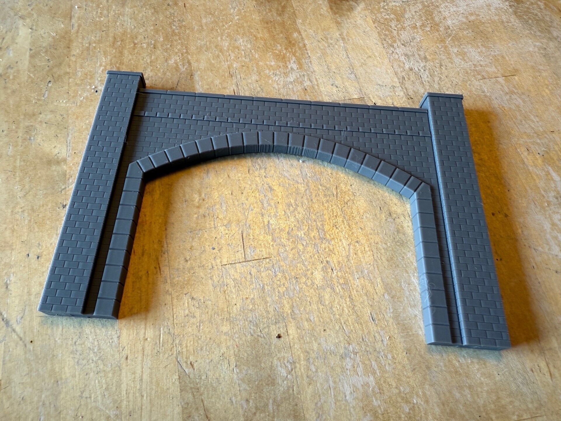 Model Railway Tunnel Portal Double Track Modular Design 3D print model_1