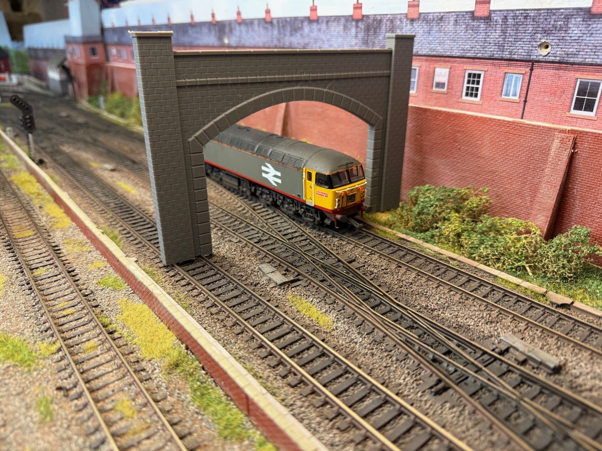 Model Railway Tunnel Portal Double Track Modular Design 3D print model_13