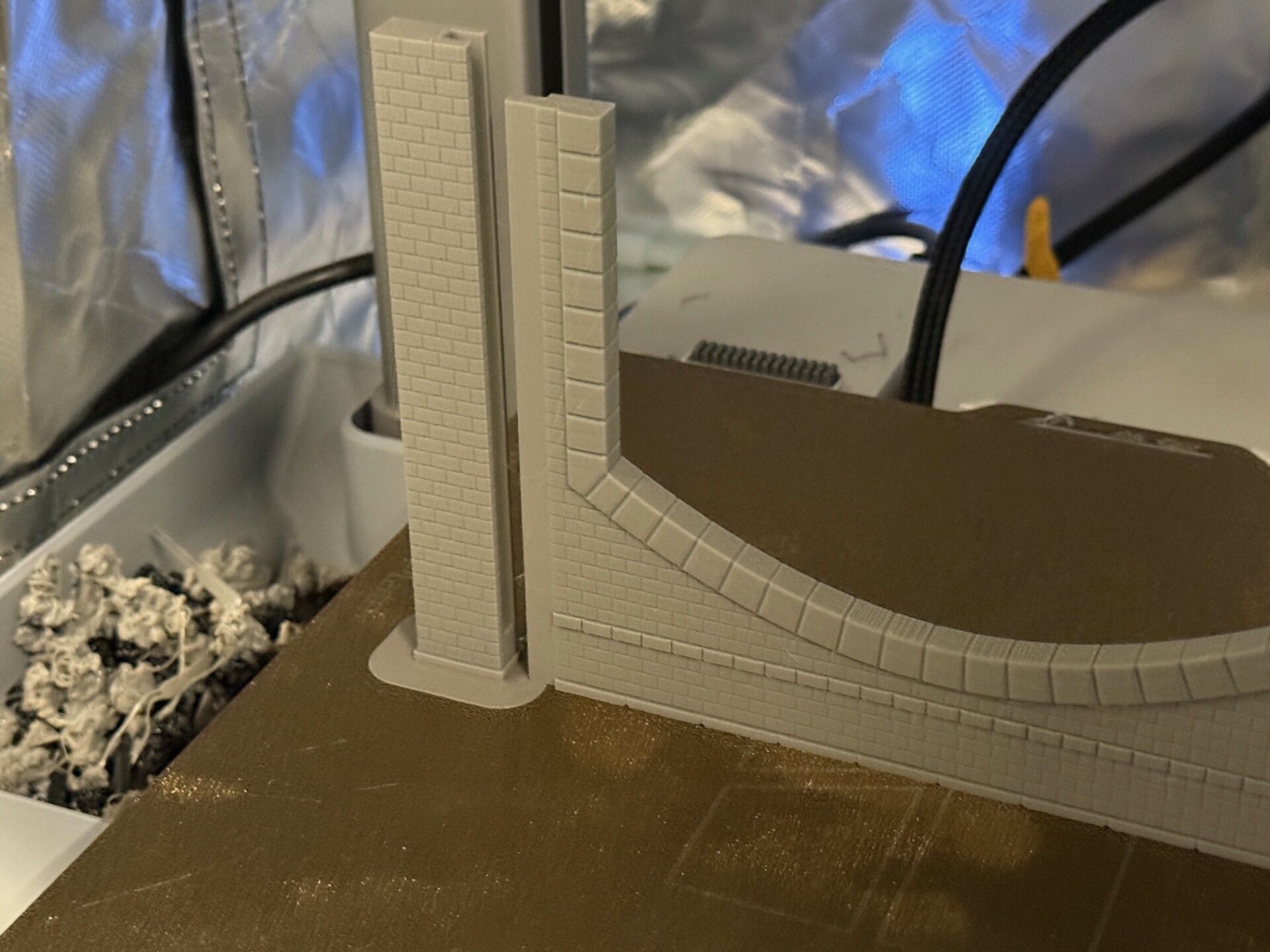 Model Railway Tunnel Portal Double Track Modular Design 3D print model_11