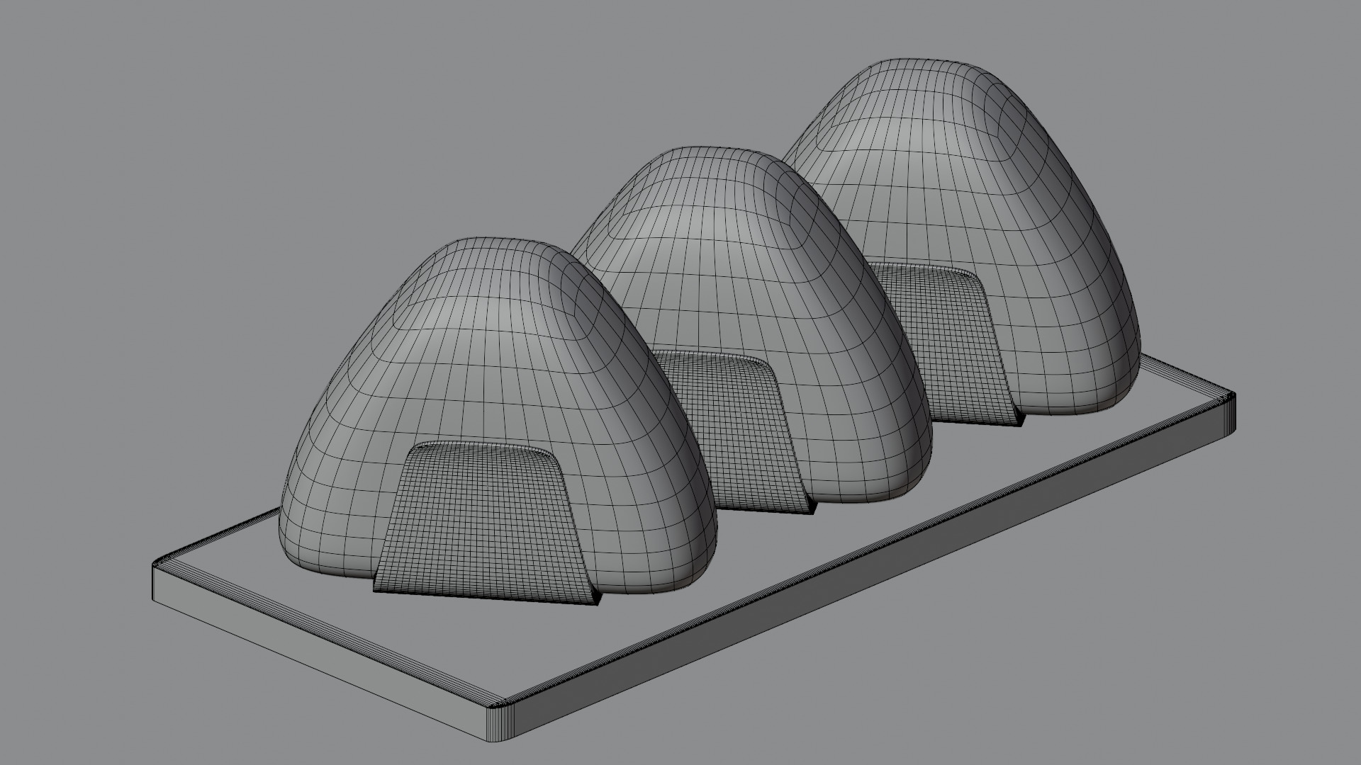 Rice Balls  Low-poly 3D model_3