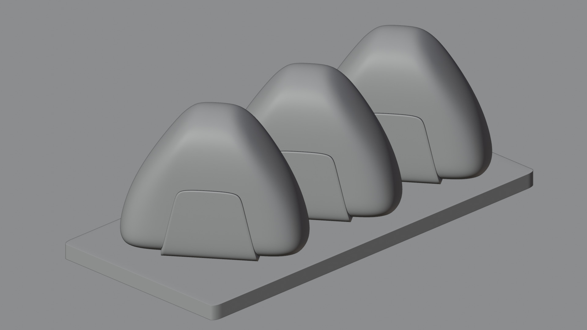 Rice Balls  Low-poly 3D model_2