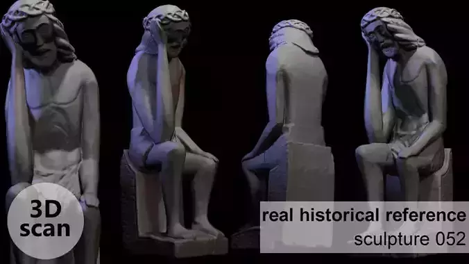 Wooden sculpture 052 3D print model