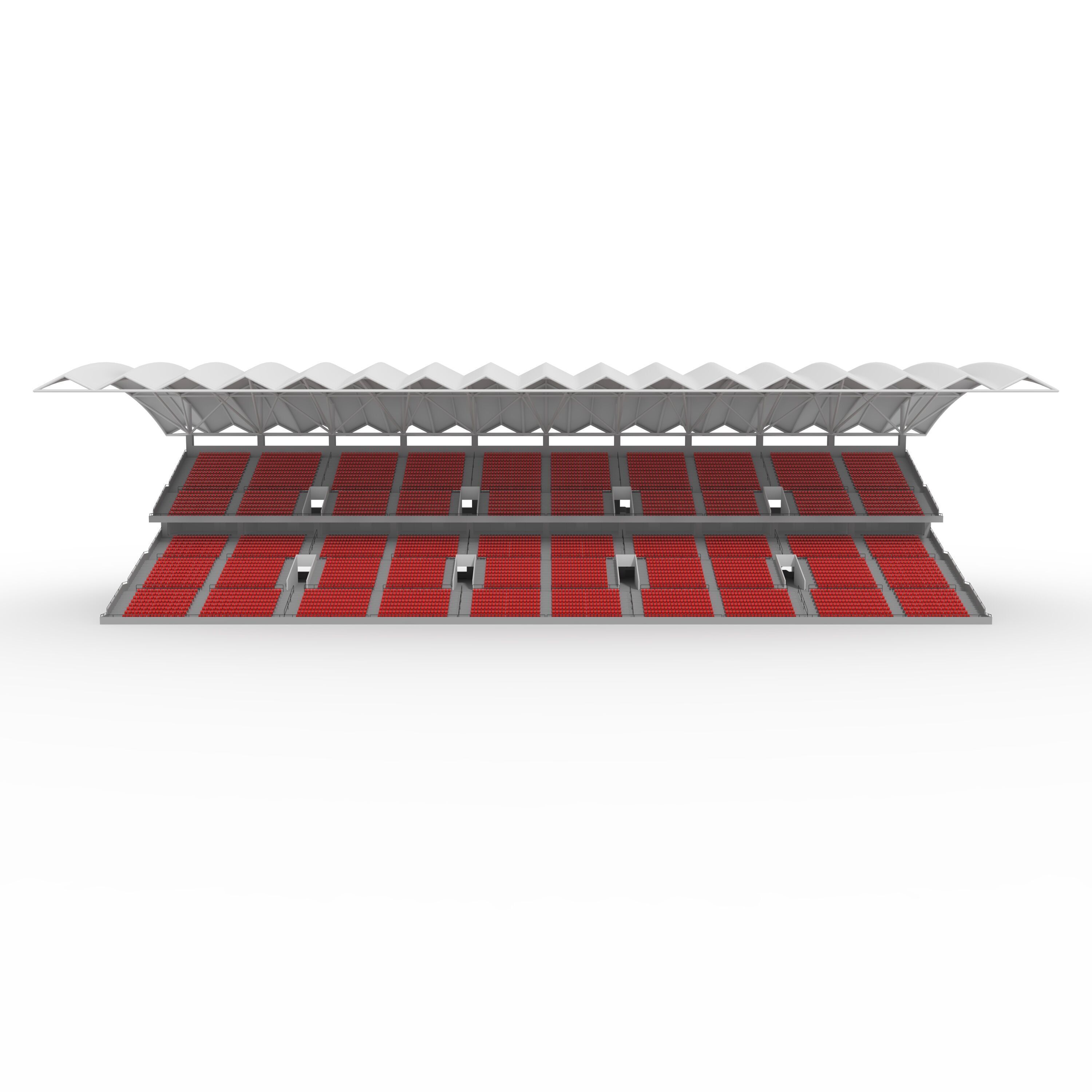 Stadium Tribune 12 3D model_4