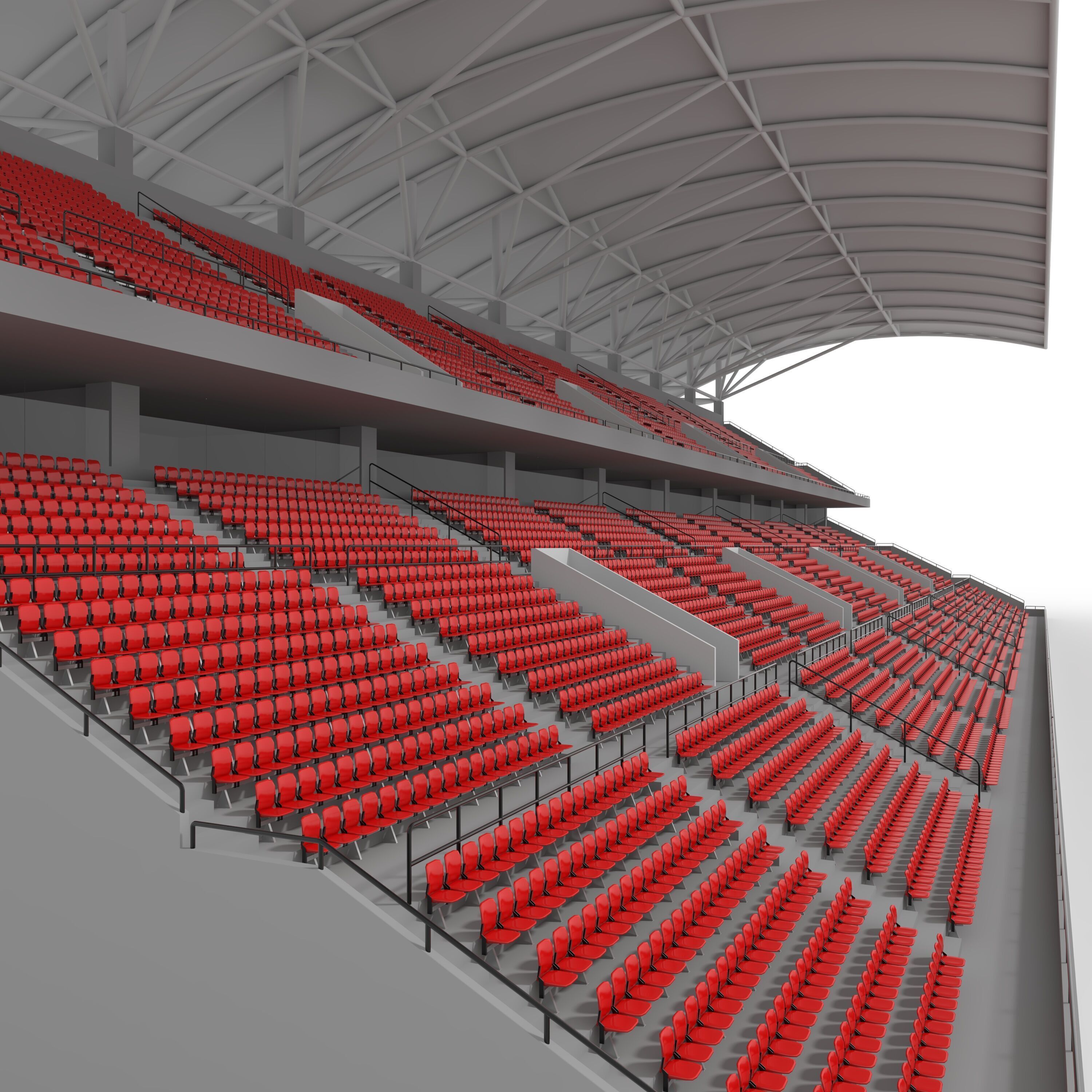 Stadium Tribune 12 3D model_15