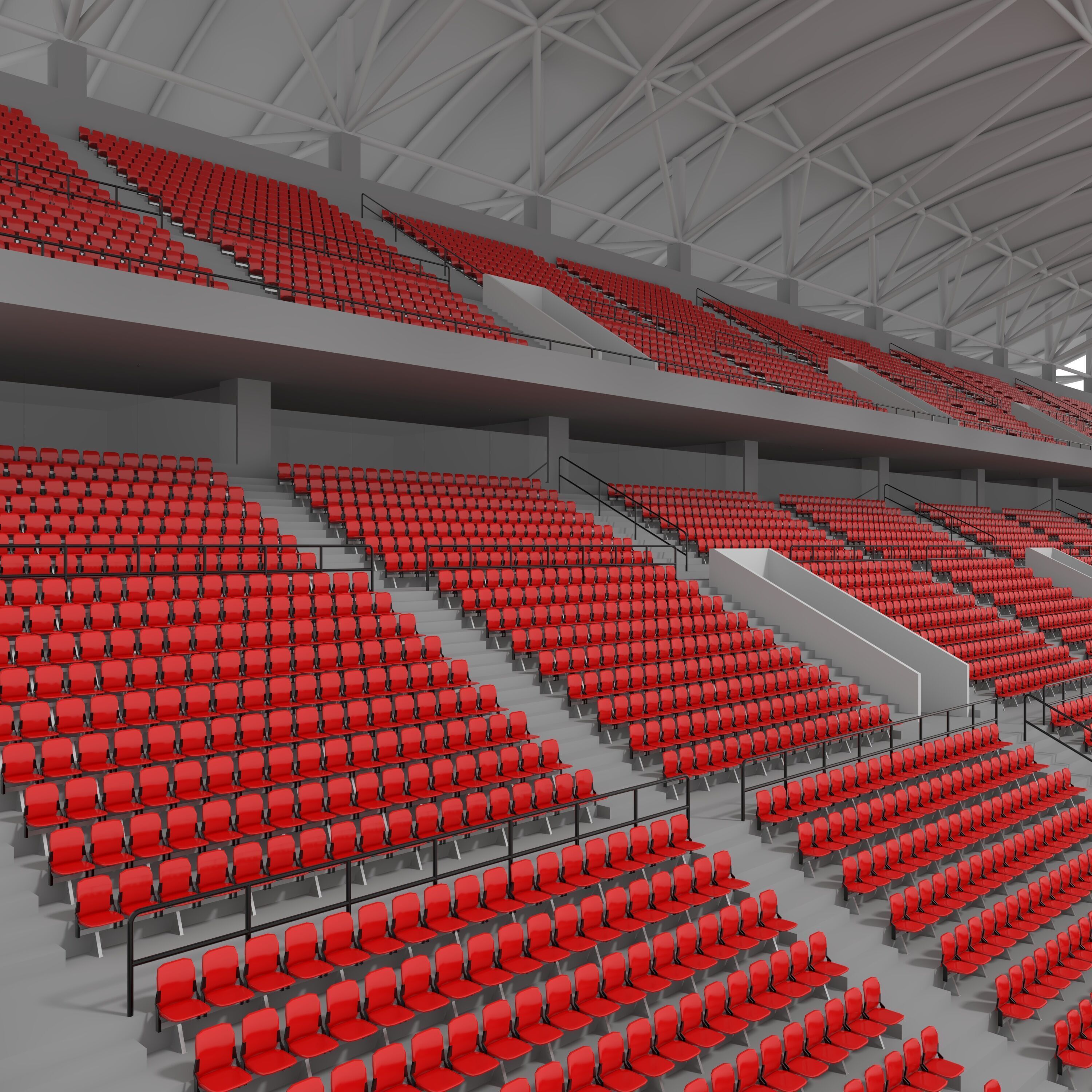 Stadium Tribune 12 3D model_16