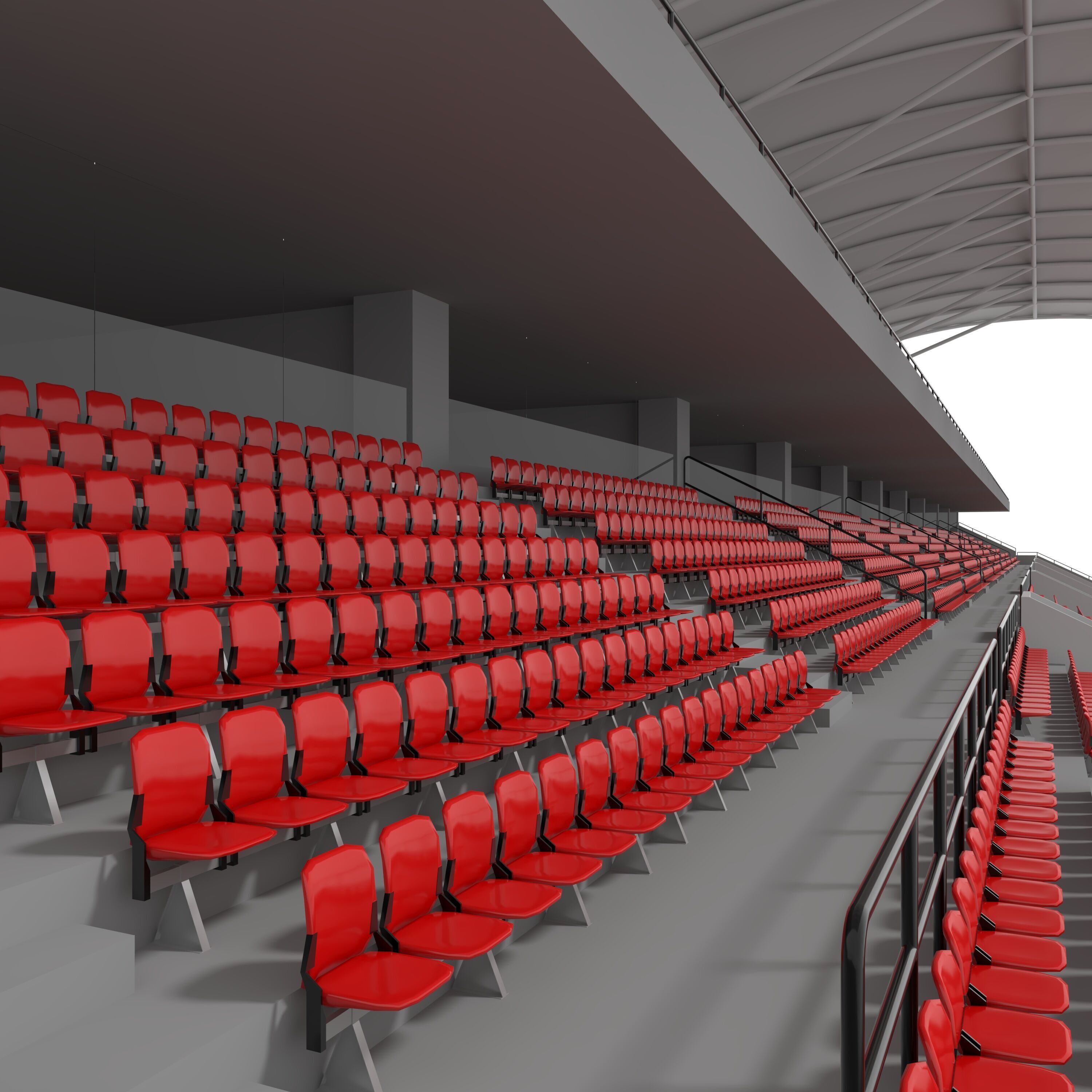 Stadium Tribune 12 3D model_19