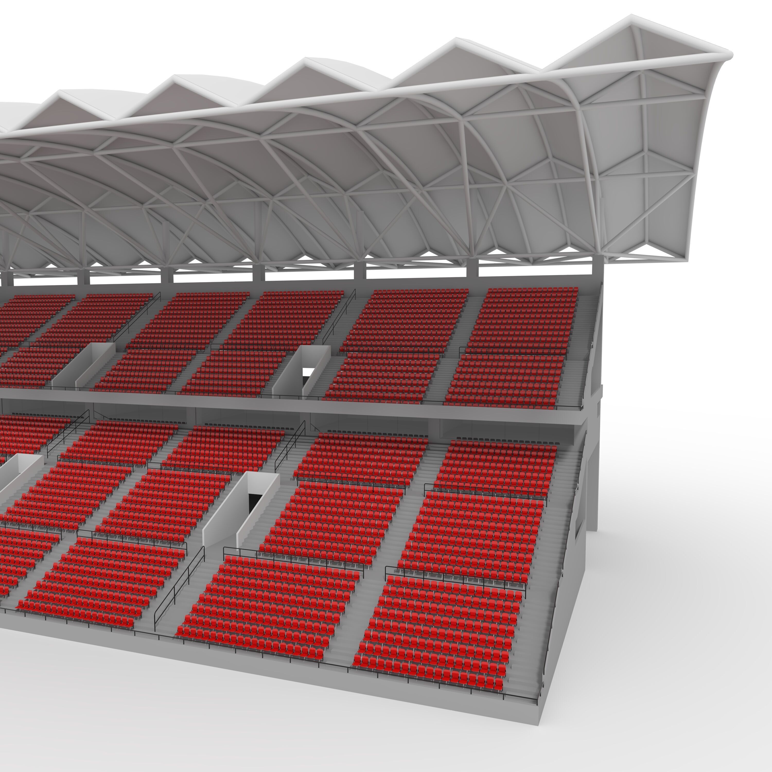 Stadium Tribune 12 3D model_13
