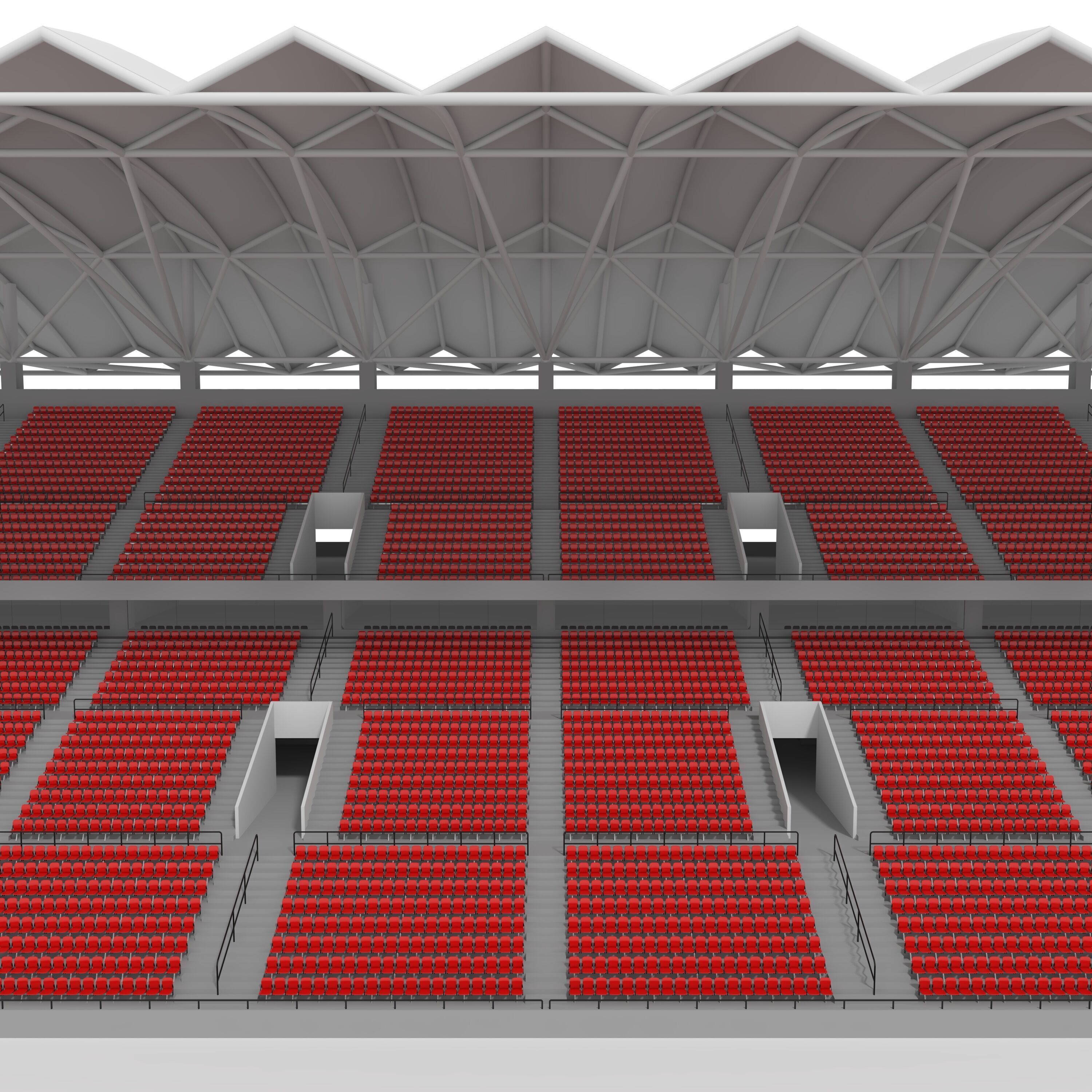 Stadium Tribune 12 3D model_12