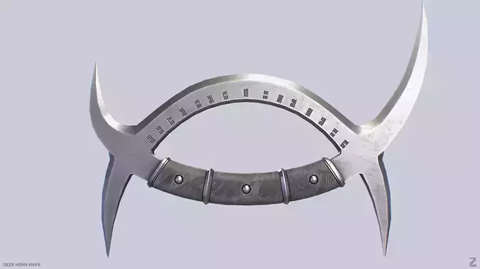 Deer horn knife Low-poly 3D model Deer horn knife Low-poly 3D model