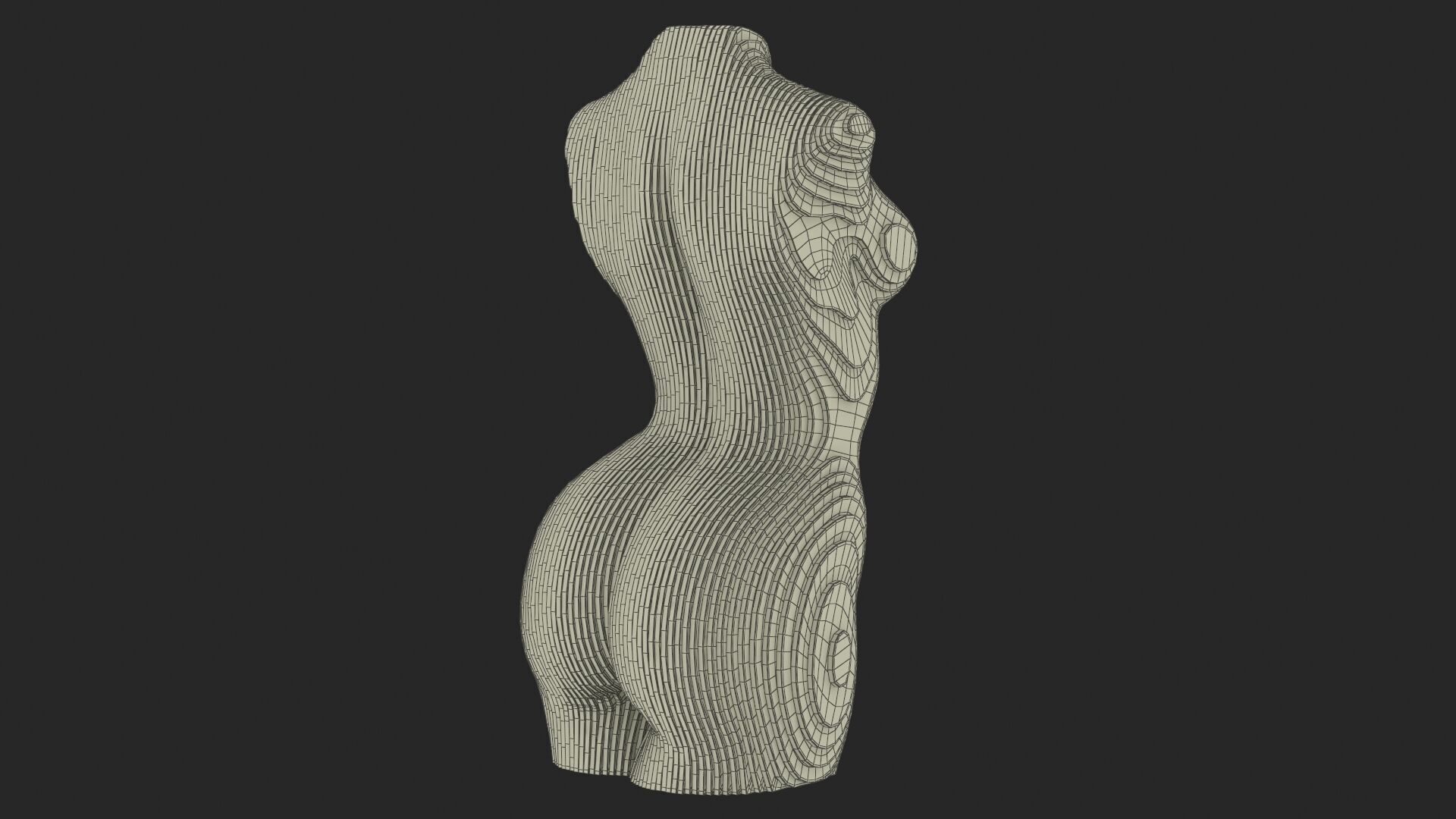 Woman Body - Parametric Sculpture  3D model_19