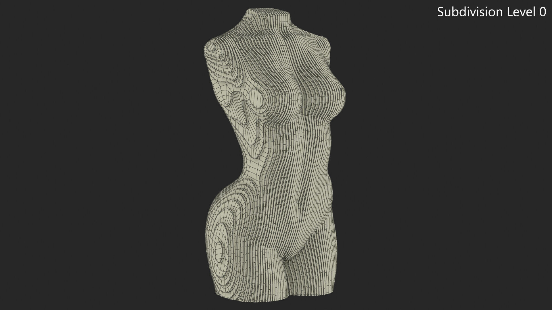 Woman Body - Parametric Sculpture  3D model_13