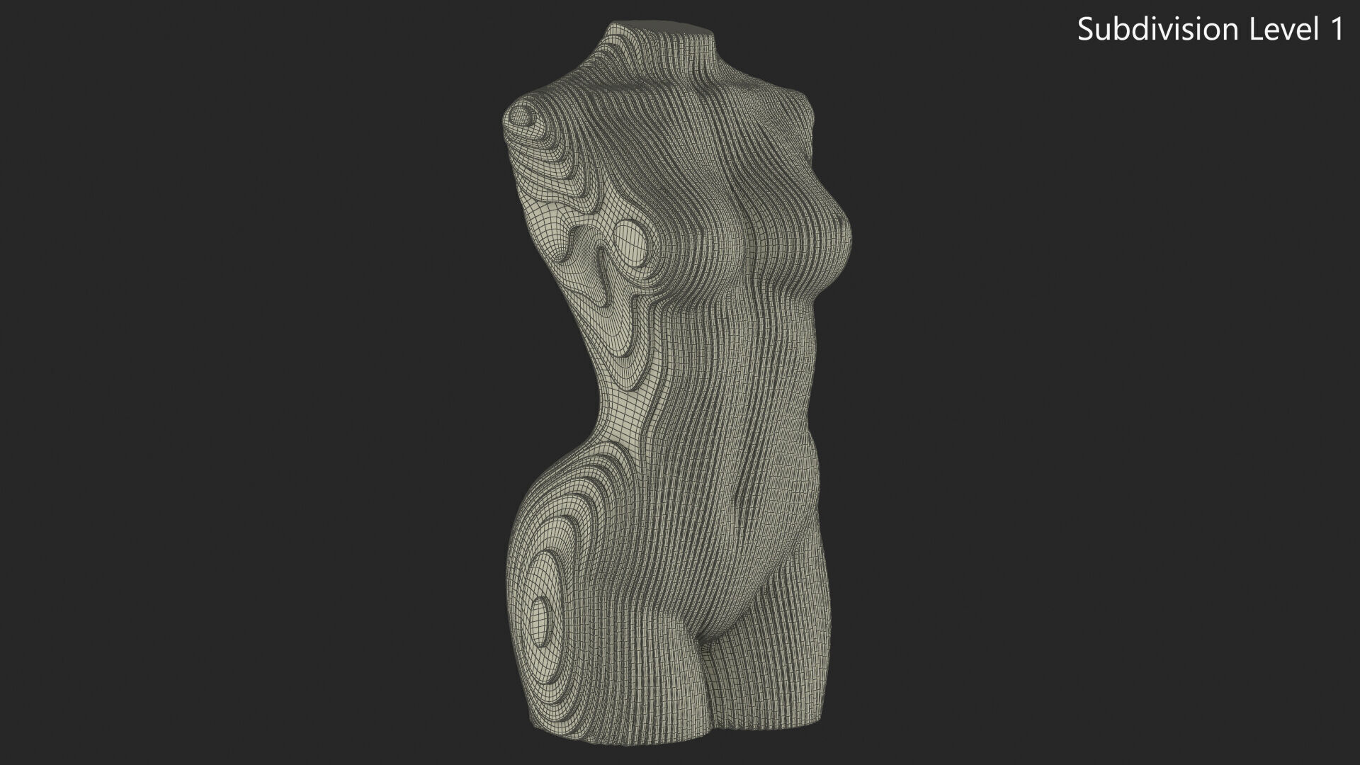 Woman Body - Parametric Sculpture  3D model_14