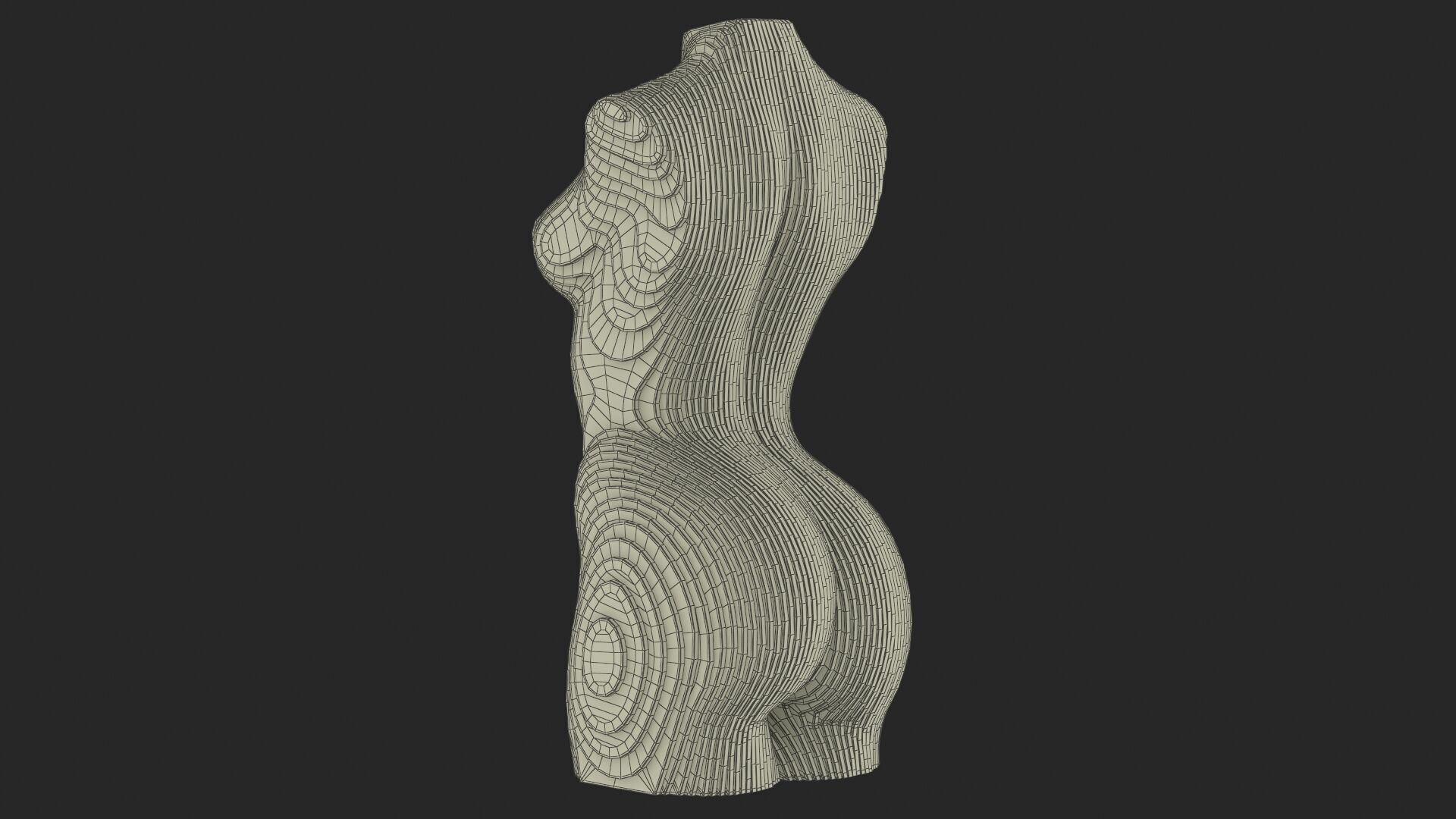 Woman Body - Parametric Sculpture  3D model_18