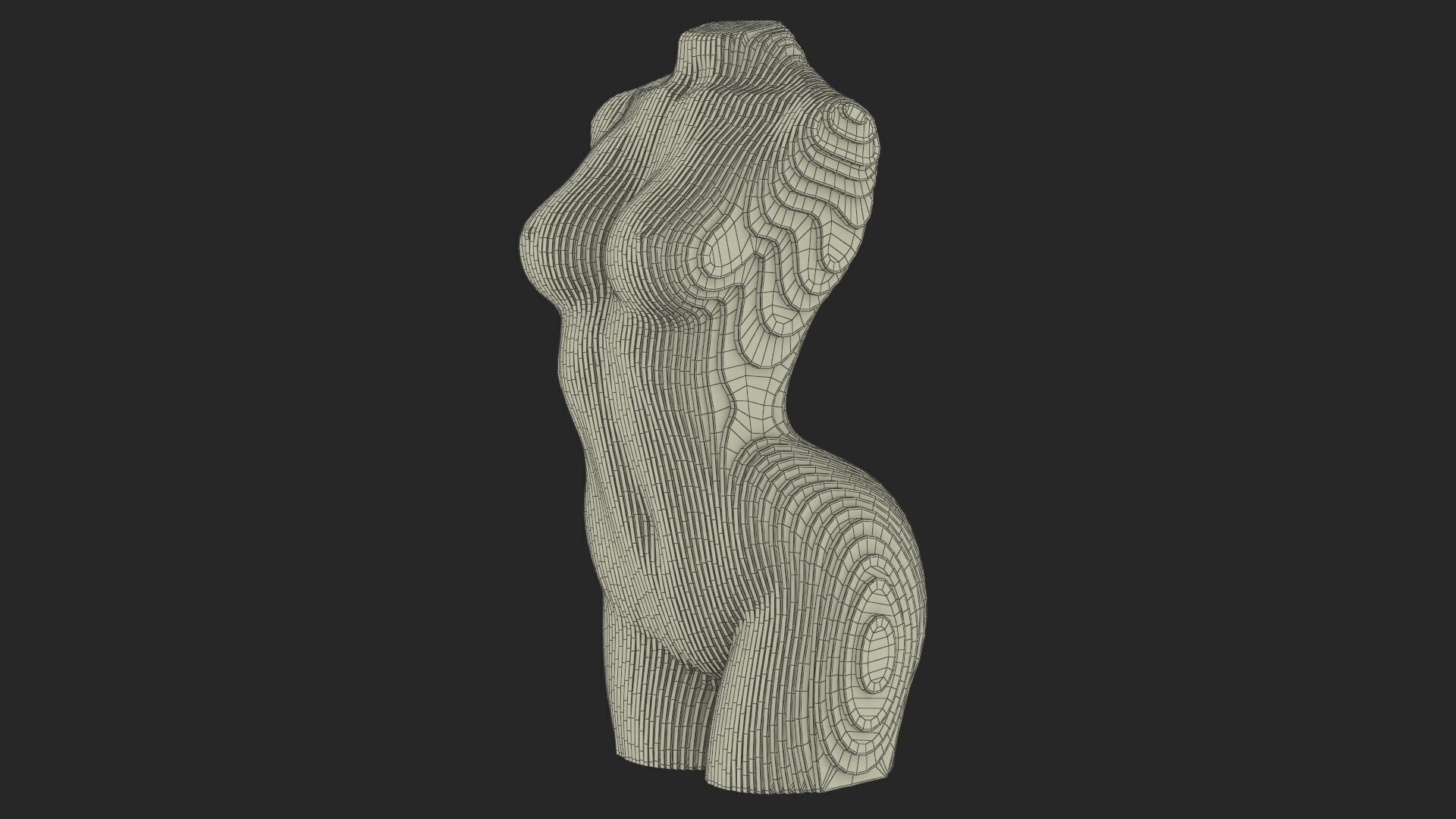 Woman Body - Parametric Sculpture  3D model_17