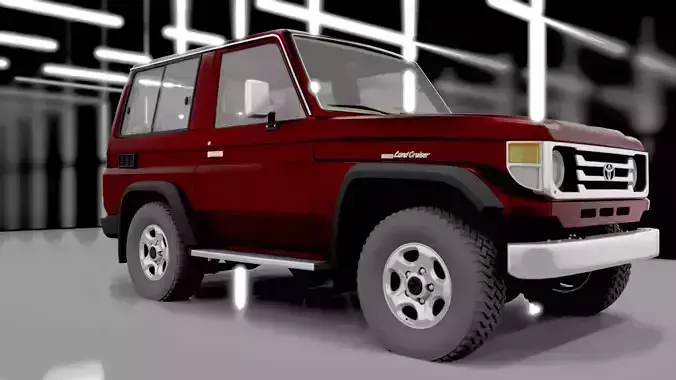 Toyota Land Cruiser J71 1998 High-Quality 3D Model  Interior