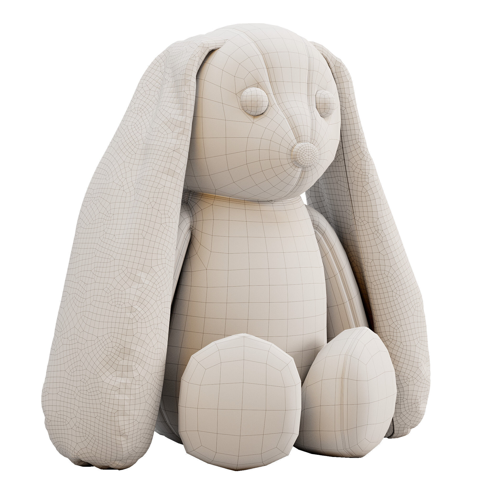 rabbit toy 3D model_1