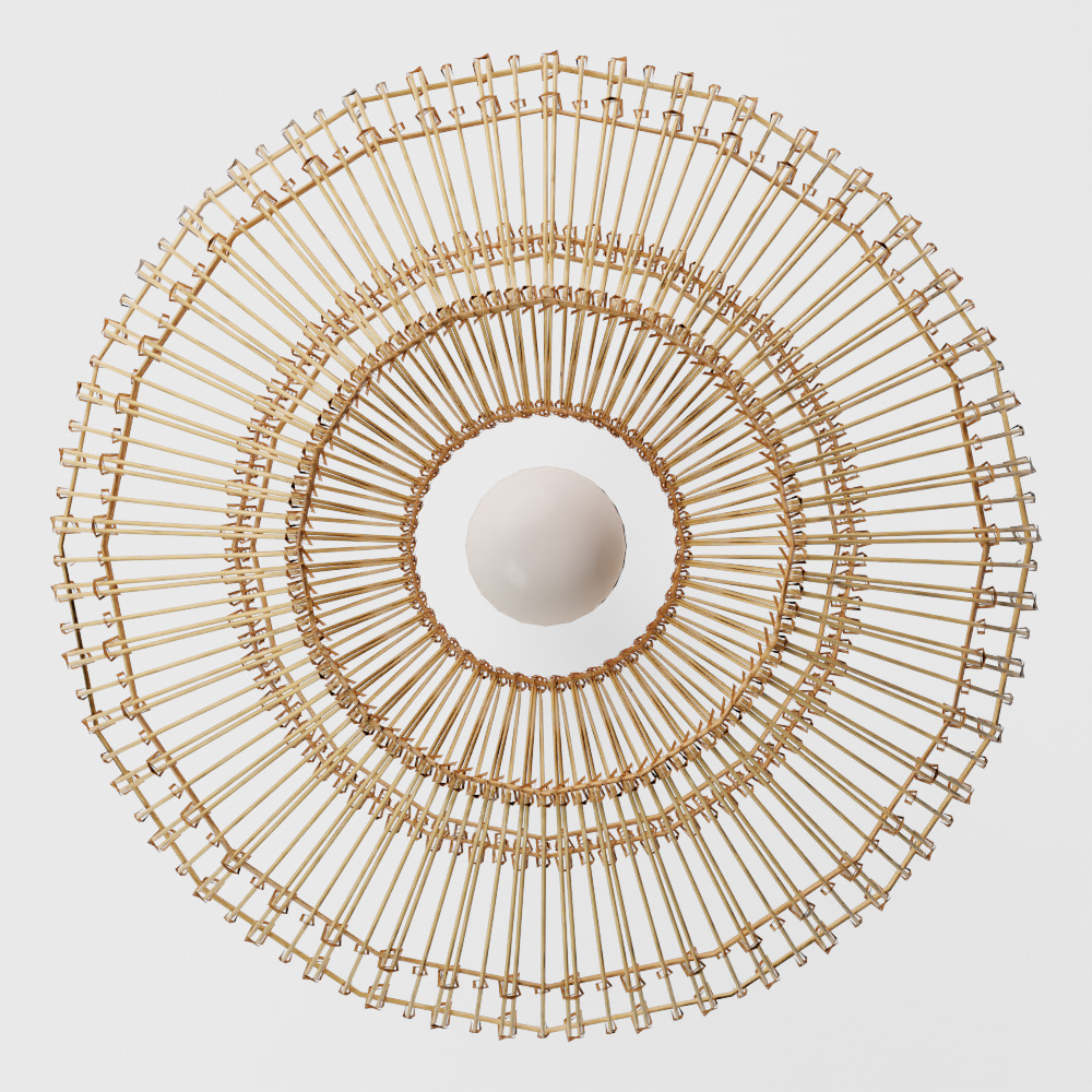 Suru small pendant lamp 3D model_4