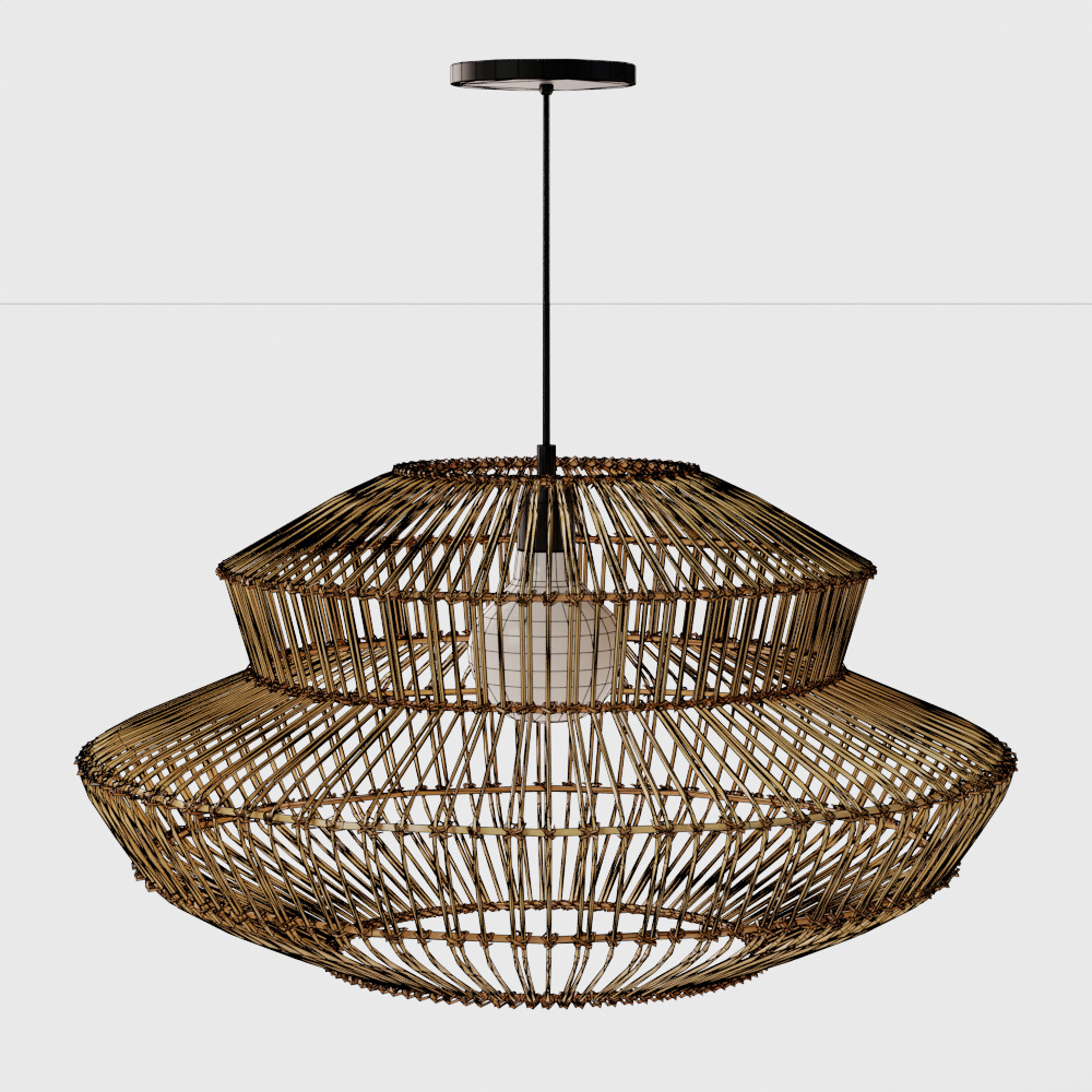 Suru small pendant lamp 3D model_1