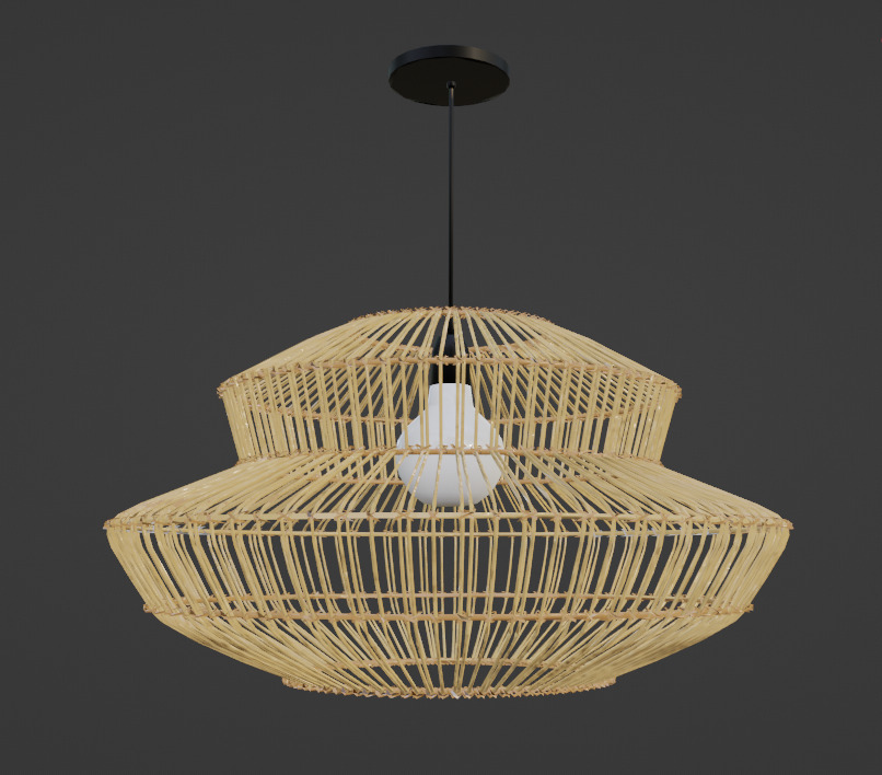 Suru small pendant lamp 3D model_6
