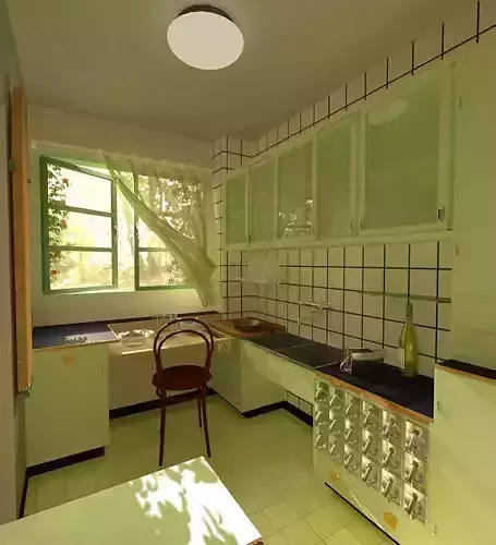 Frankfurt Kitchen Free 3D model