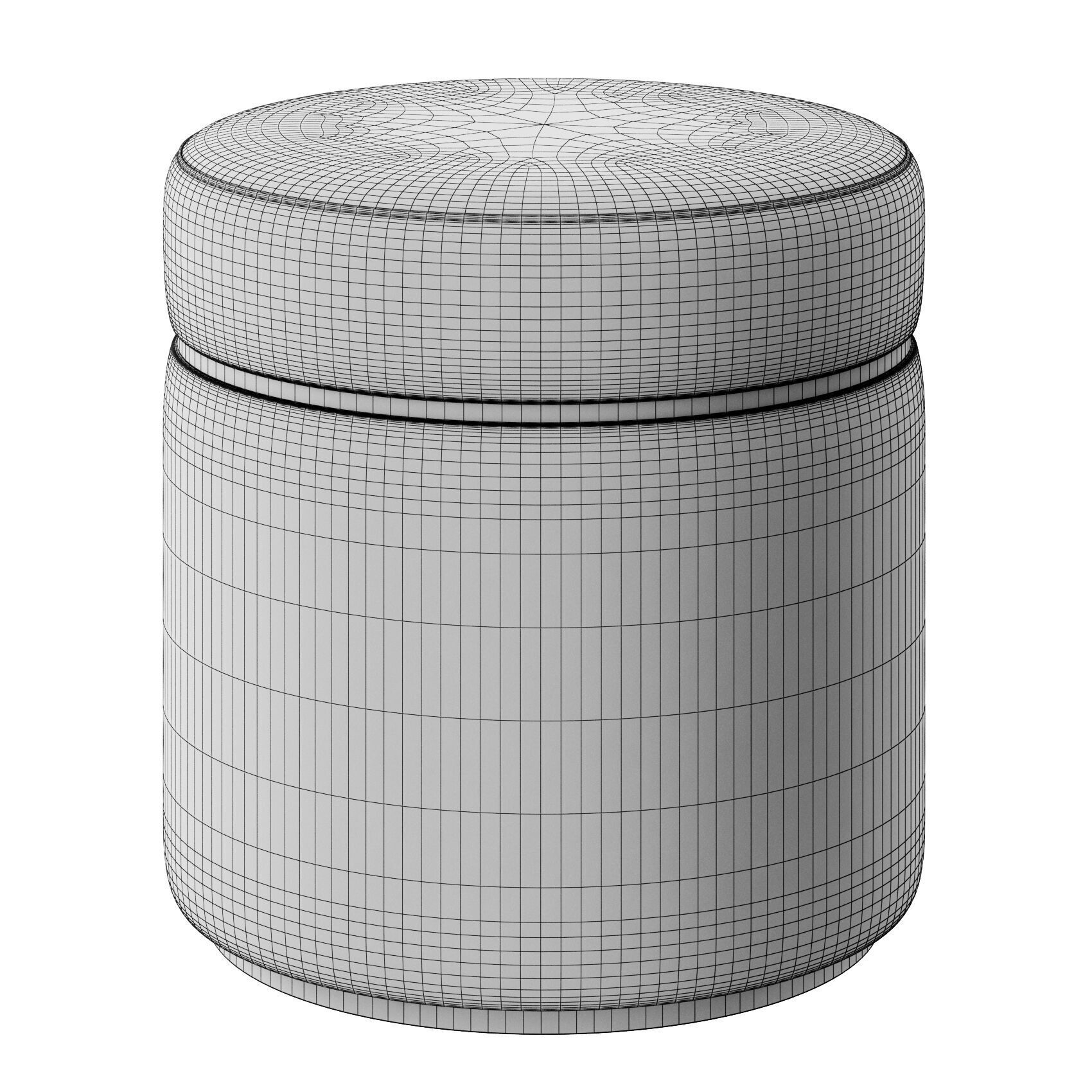 Agra Stool By Frato 3D model_3