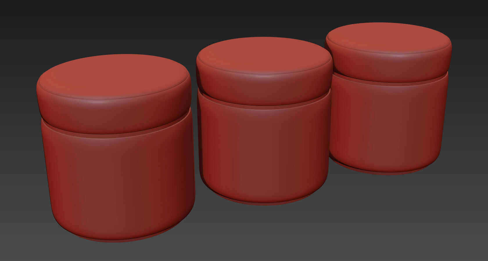 Agra Stool By Frato 3D model_6