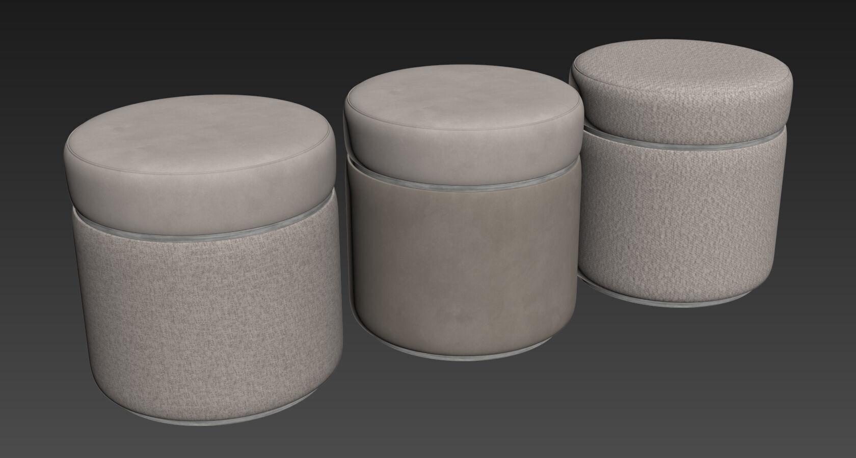 Agra Stool By Frato 3D model_5