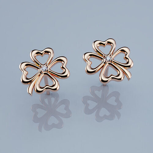 Earrings Clover Style 3D print model 3D print model