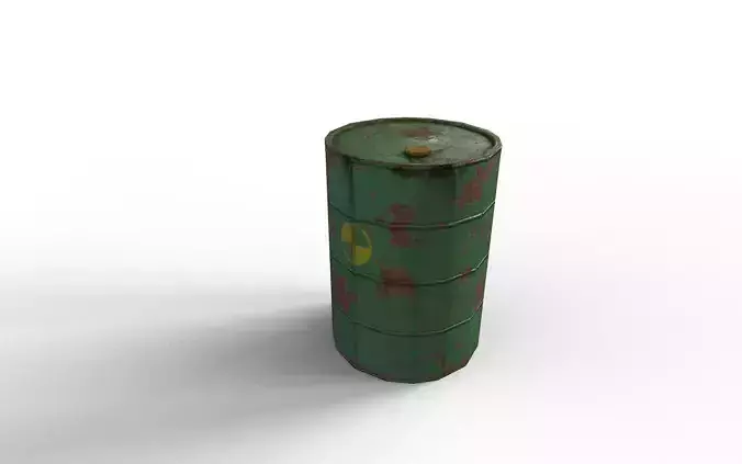 Green Postapocalyptic barrel