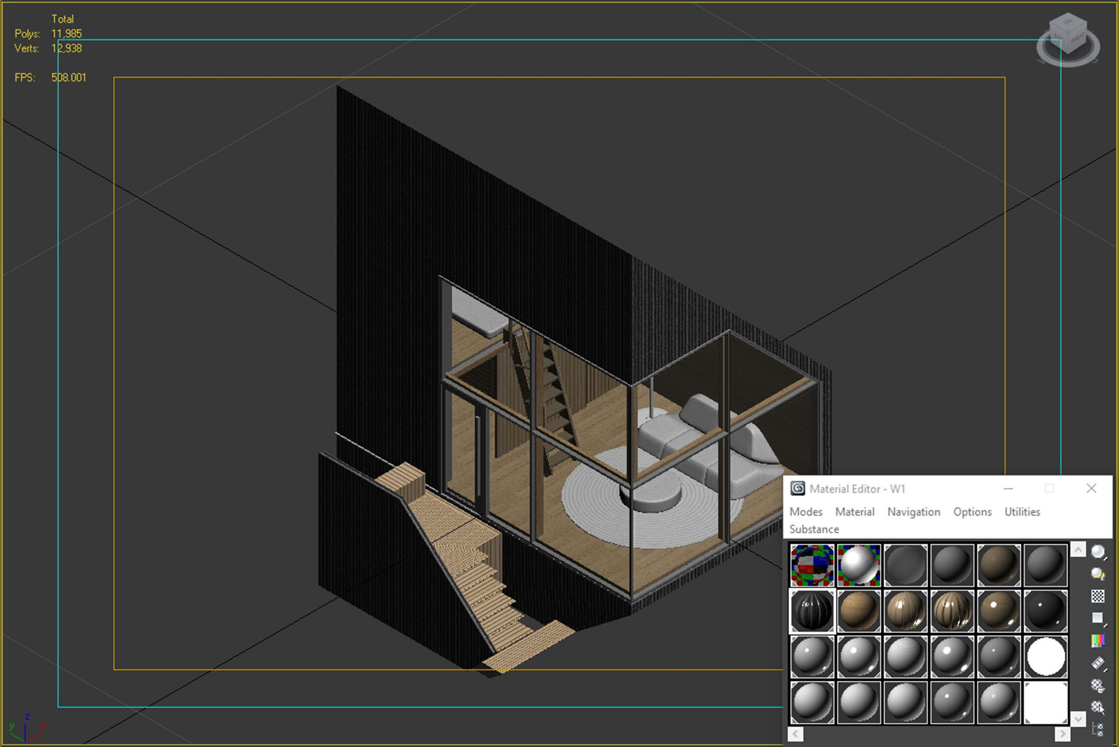 APF25 Modern Triangle Prefab Tiny House 3D Model 3D model_6