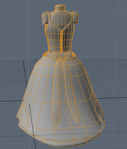 Wedding Dress 3d model 3D model_14