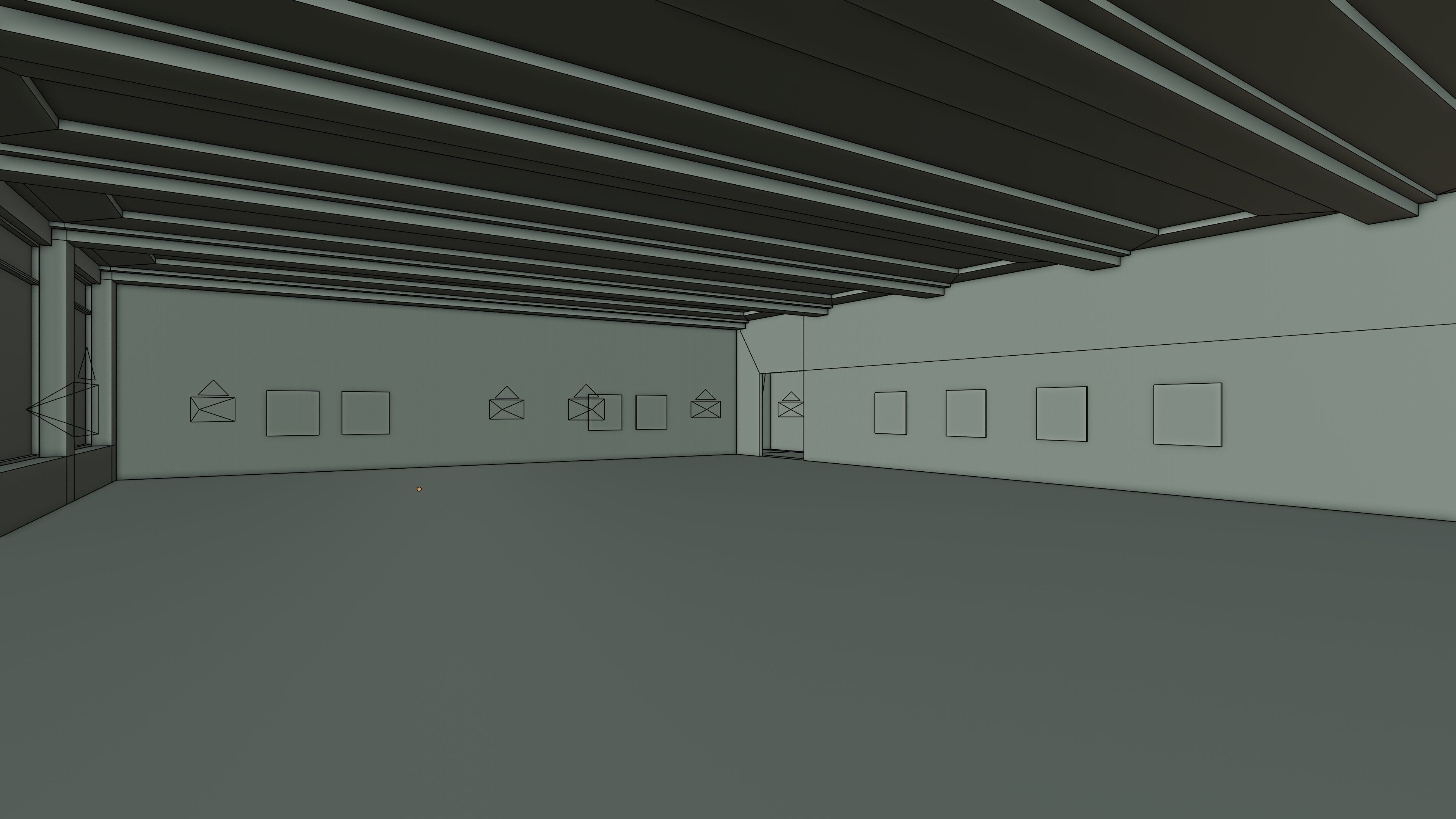 Art Museum Gallery Interior 48 Low-poly 3D model_10