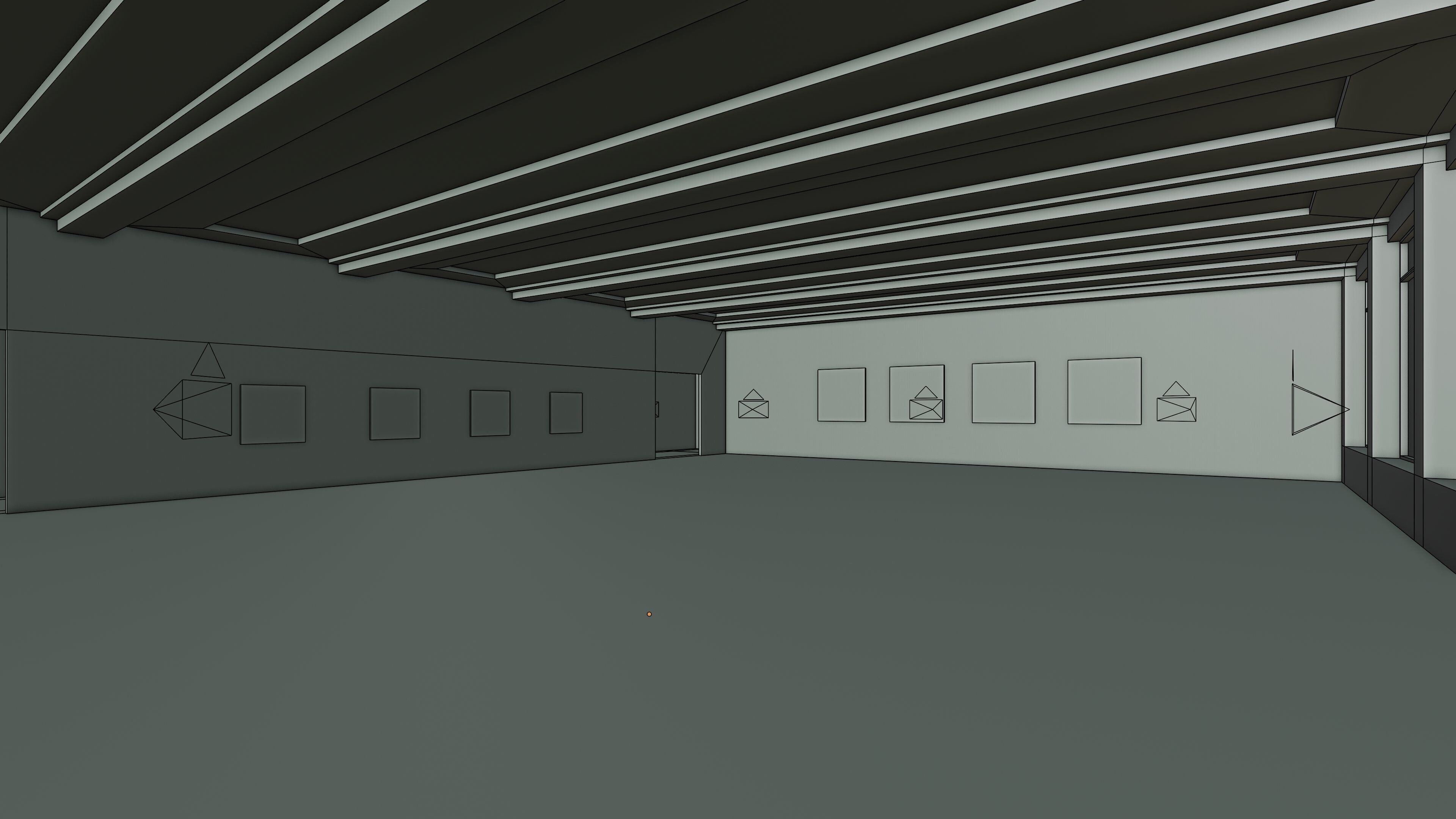 Art Museum Gallery Interior 48 Low-poly 3D model_17