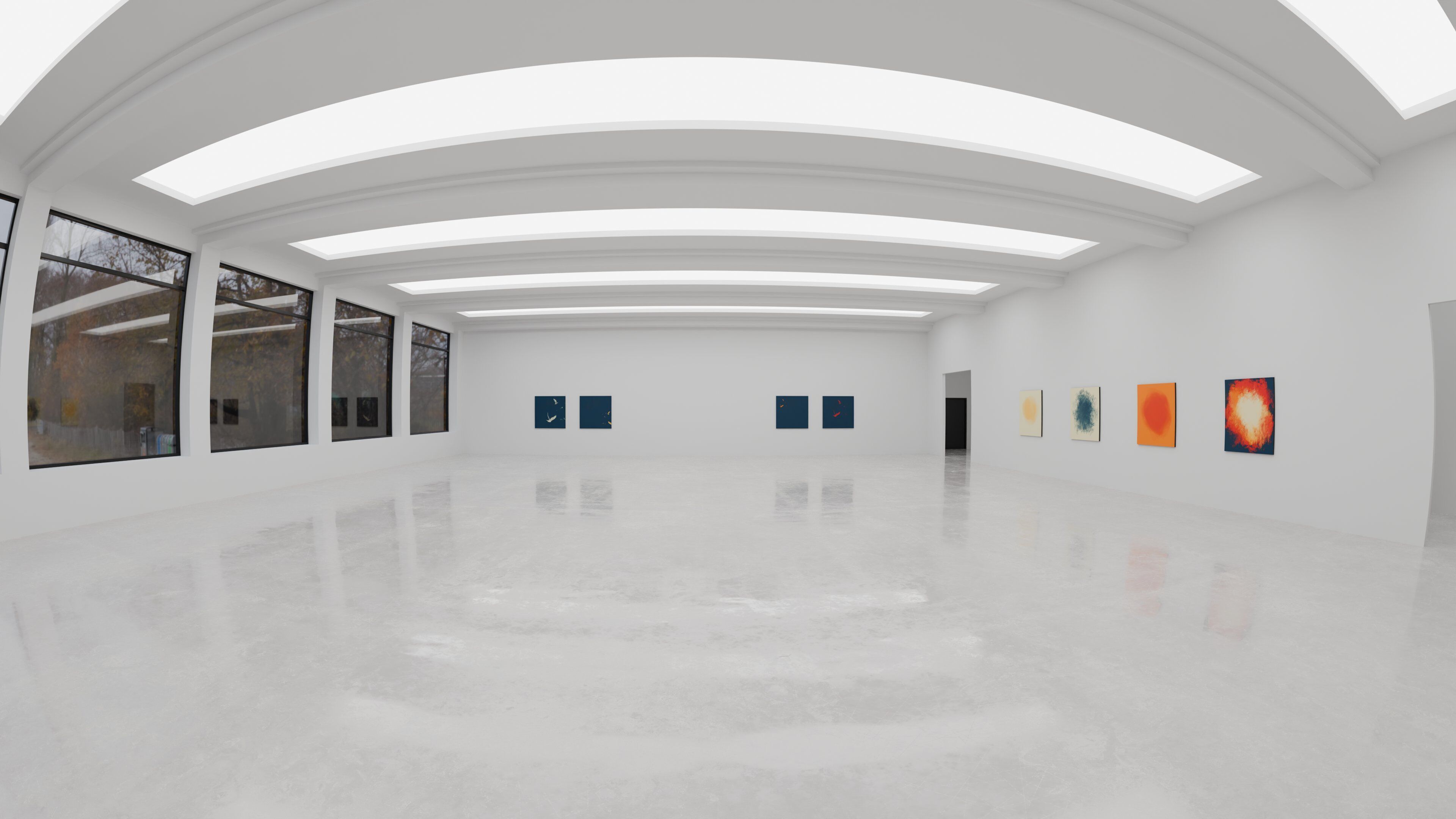 Art Museum Gallery Interior 48 Low-poly 3D model_6