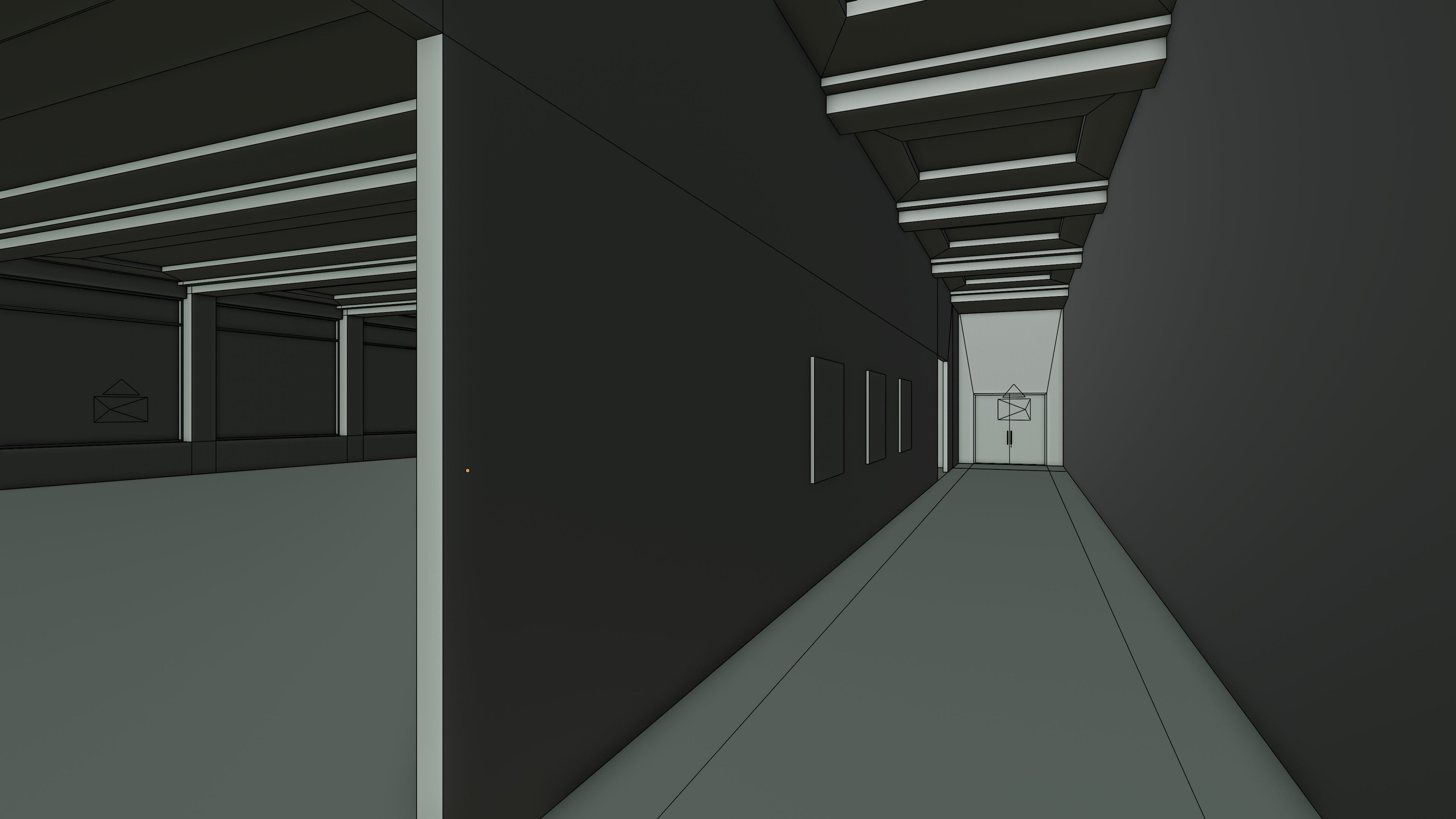 Art Museum Gallery Interior 48 Low-poly 3D model_13