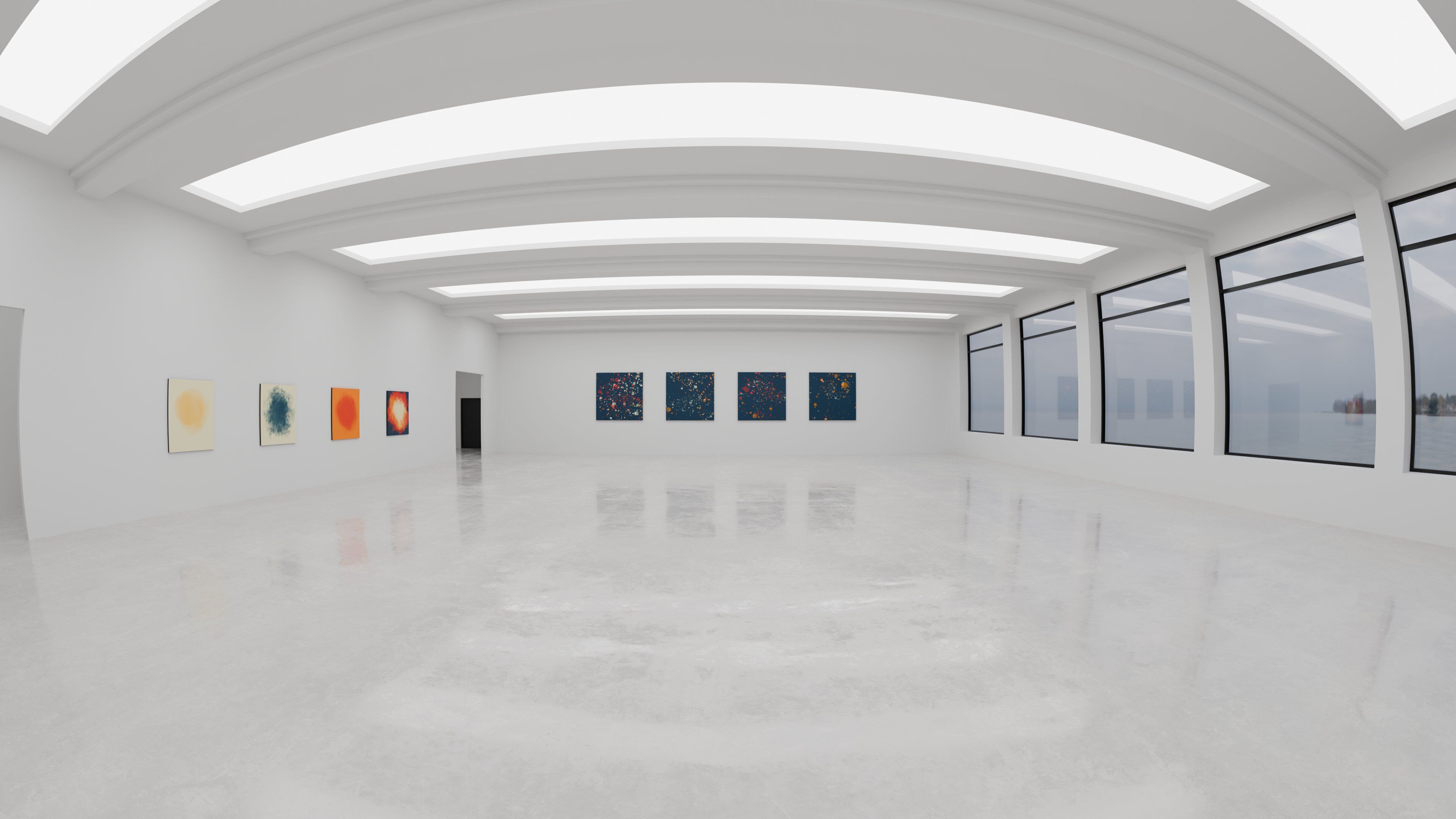 Art Museum Gallery Interior 48 Low-poly 3D model_1