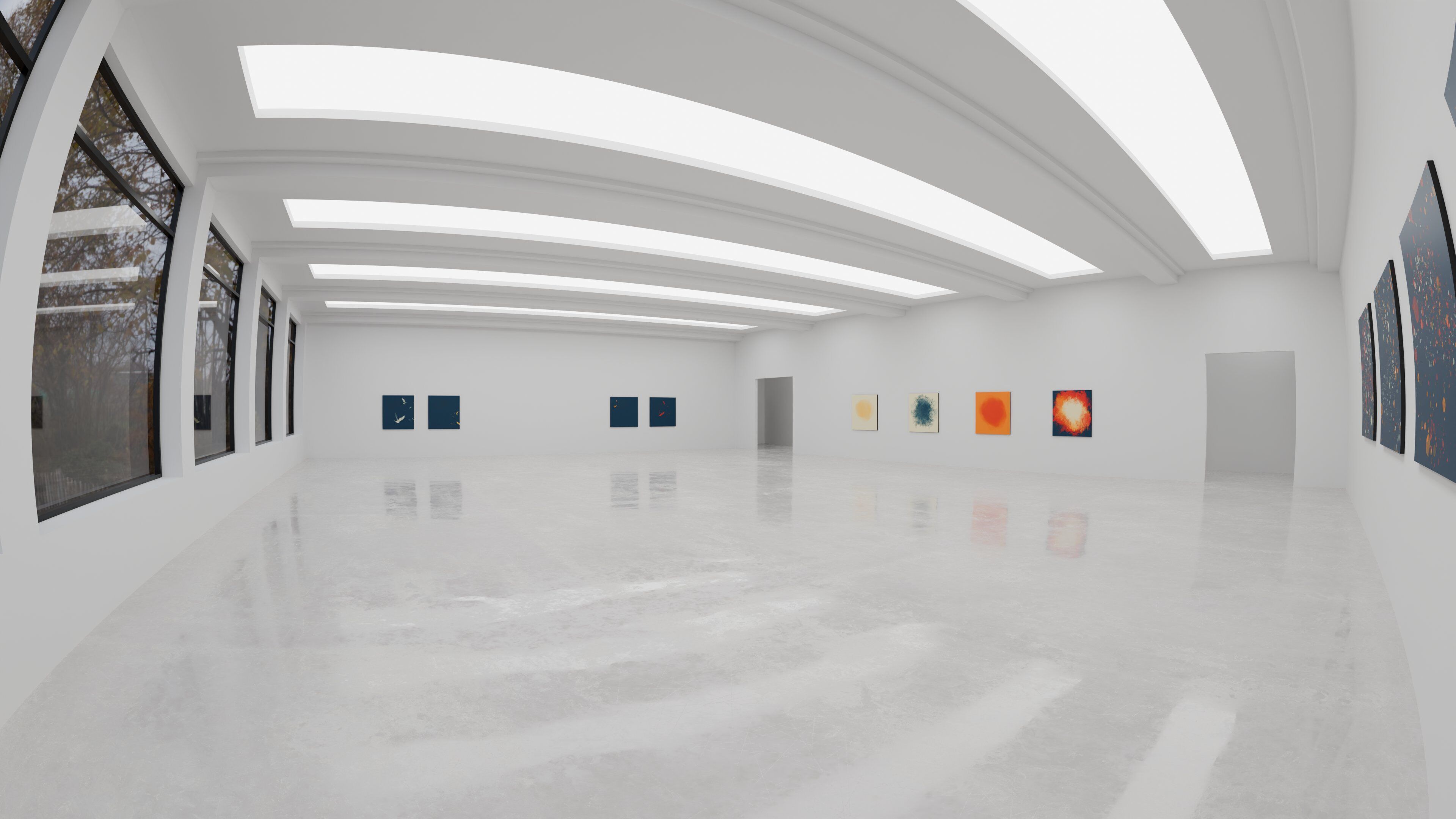Art Museum Gallery Interior 48 Low-poly 3D model_5