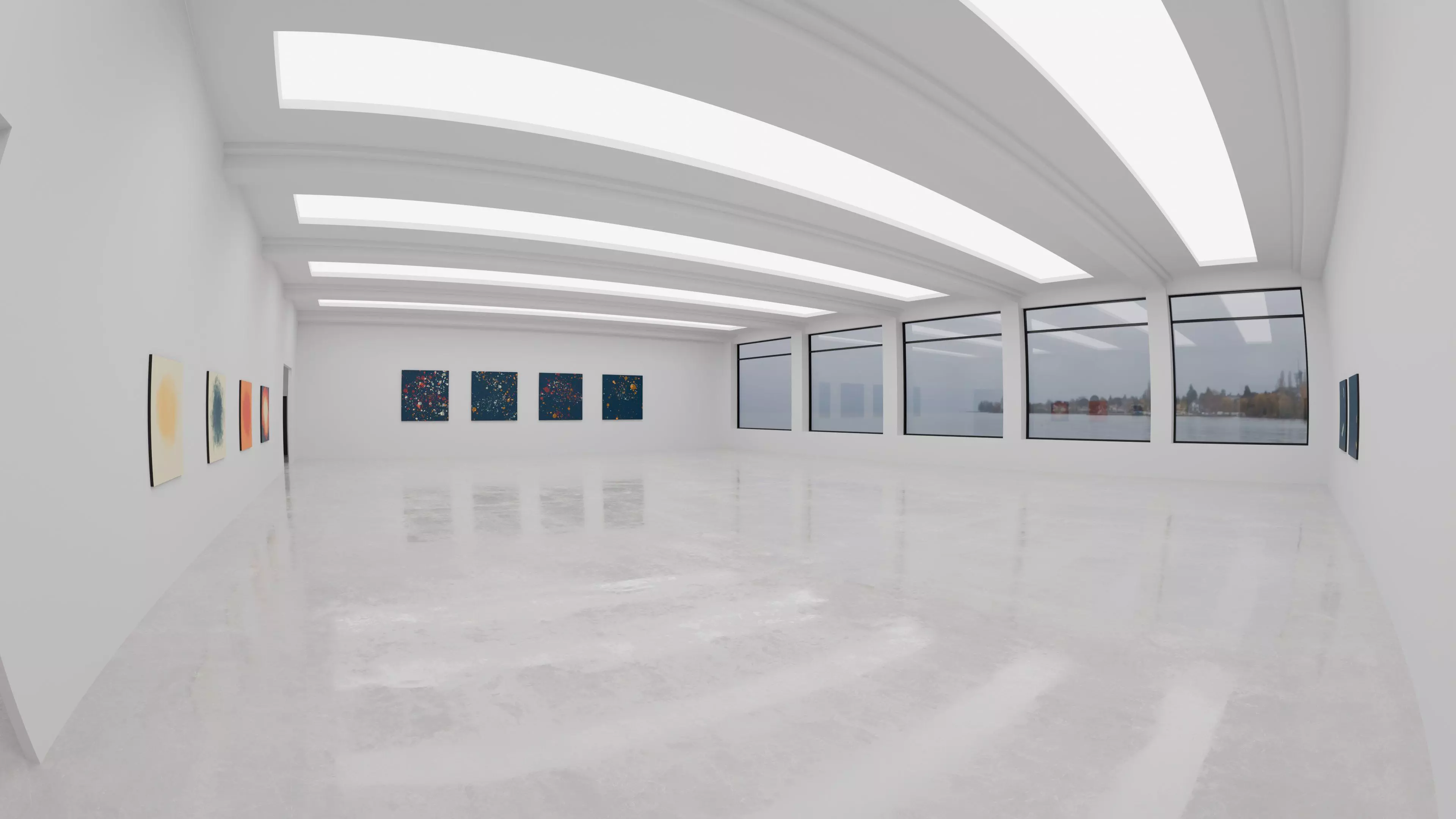 Art Museum Gallery Interior 48 Low-poly 3D model_0