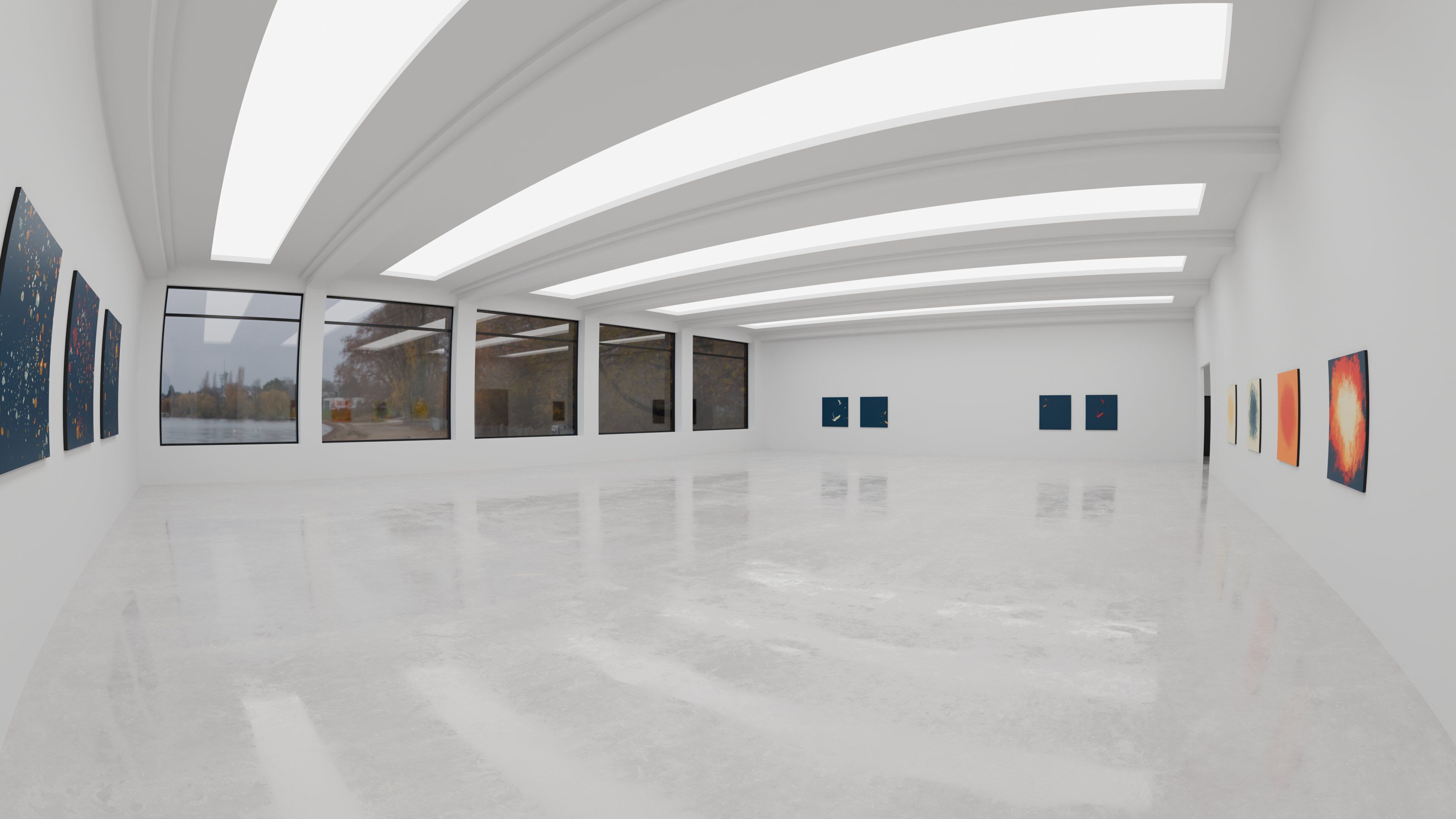 Art Museum Gallery Interior 48 Low-poly 3D model_7
