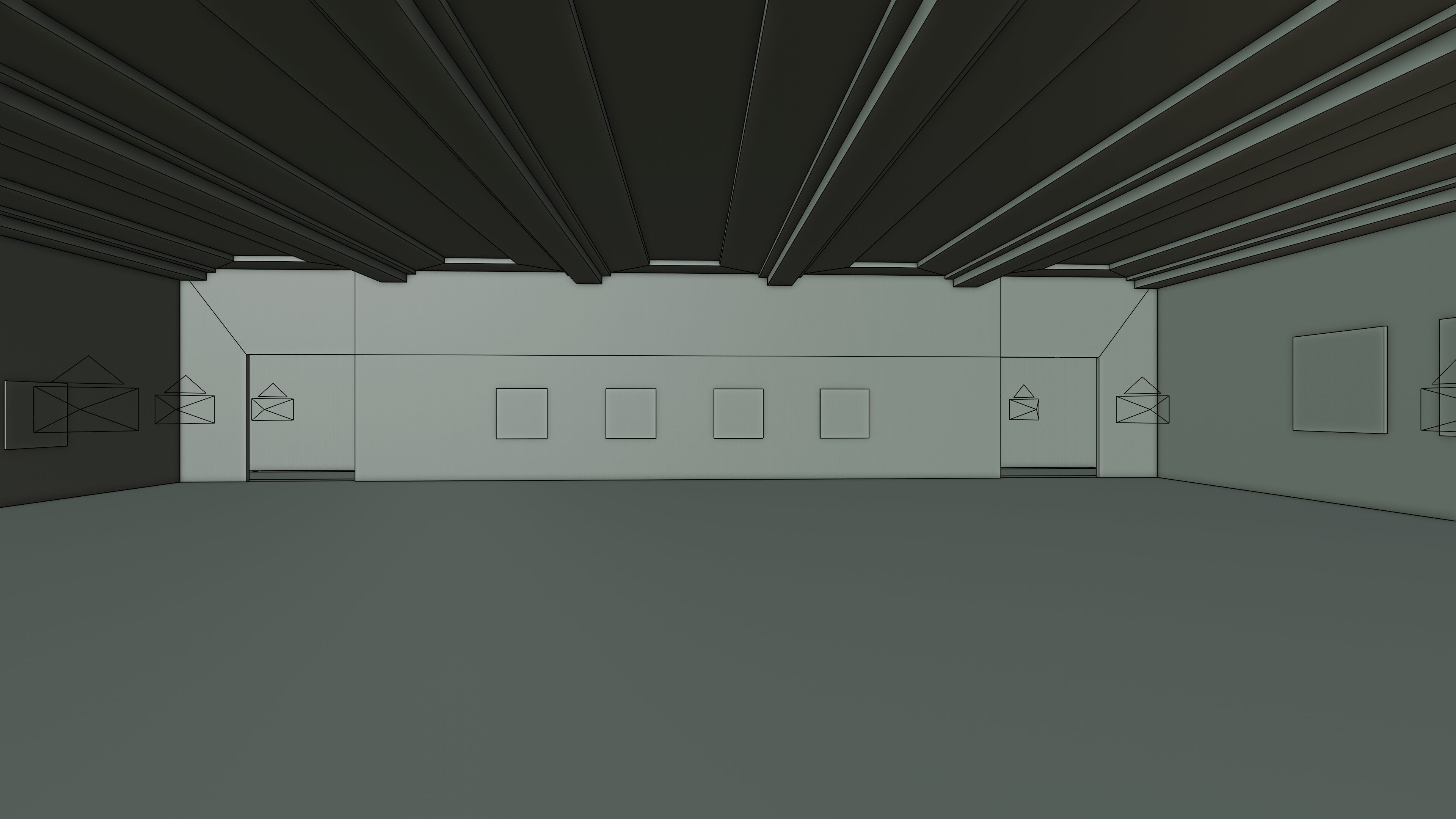 Art Museum Gallery Interior 48 Low-poly 3D model_19