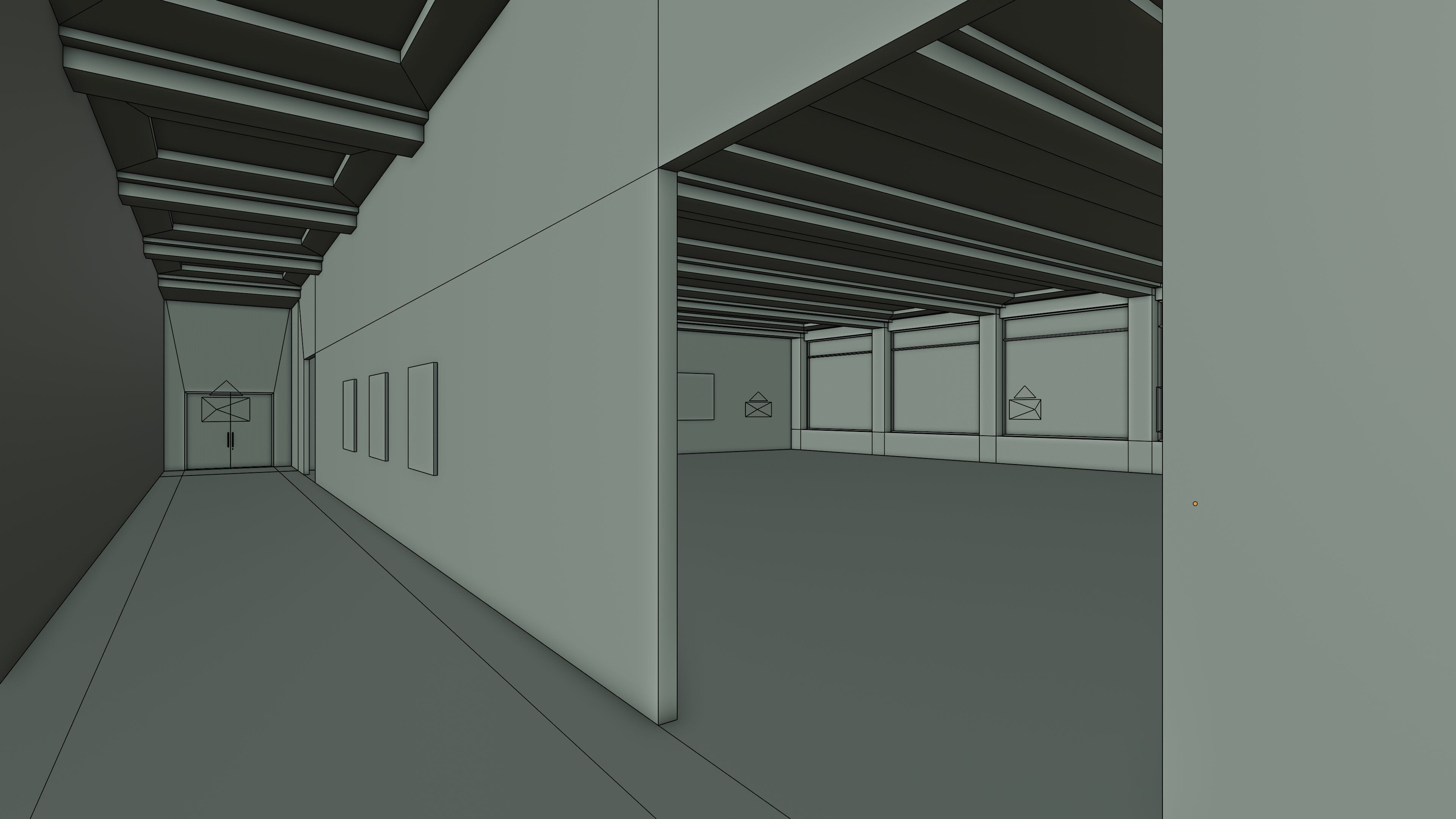 Art Museum Gallery Interior 48 Low-poly 3D model_14