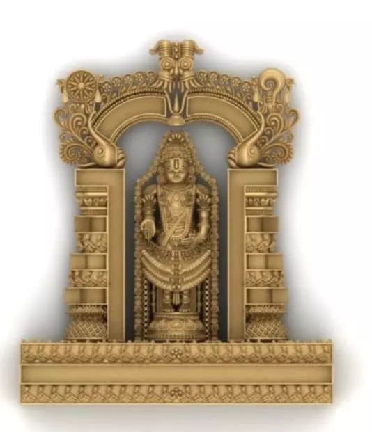 Trupati Balaji Pendant 3D print model